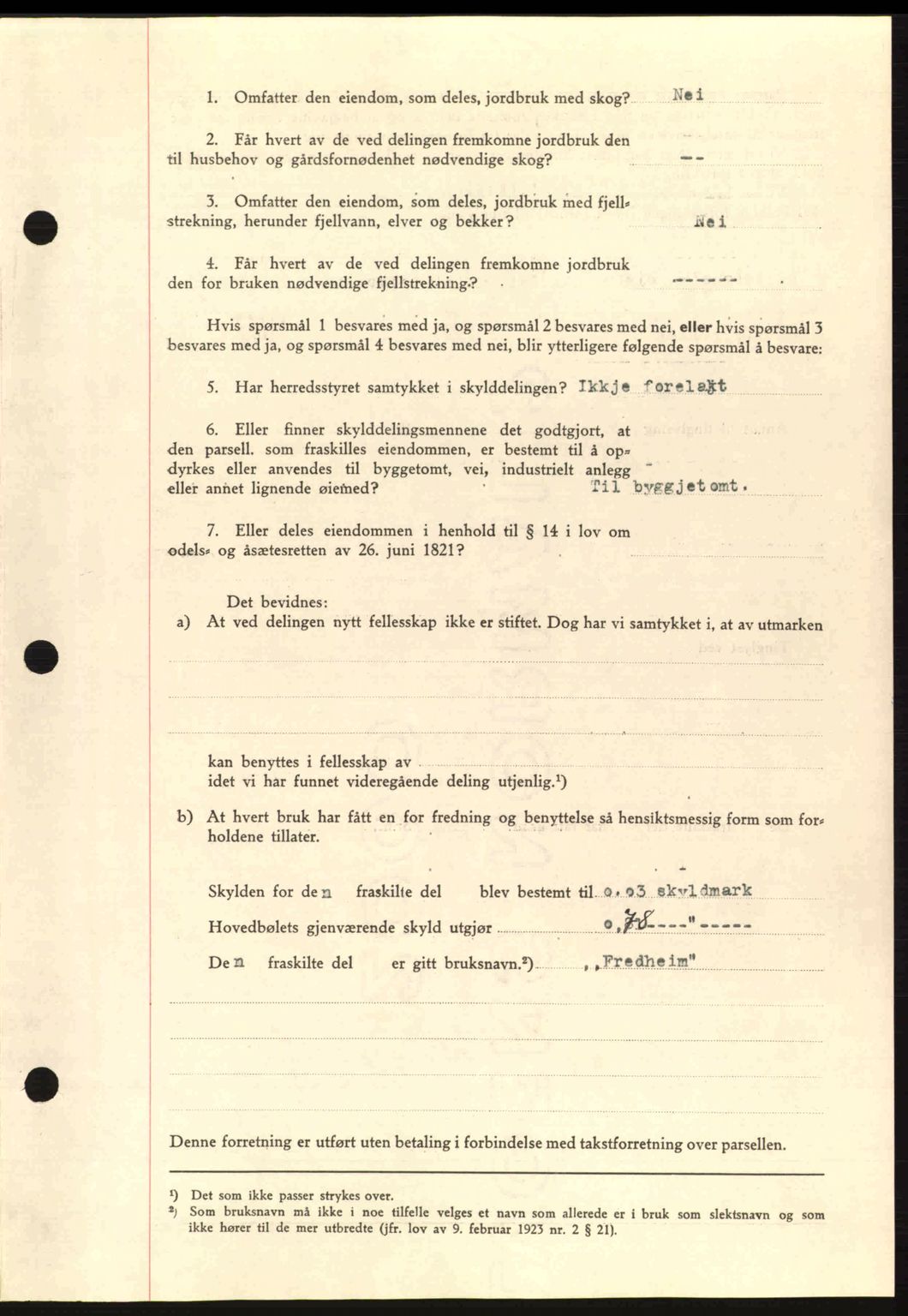 Romsdal sorenskriveri, AV/SAT-A-4149/1/2/2C: Mortgage book no. A7, 1939-1939, Diary no: : 1073/1939