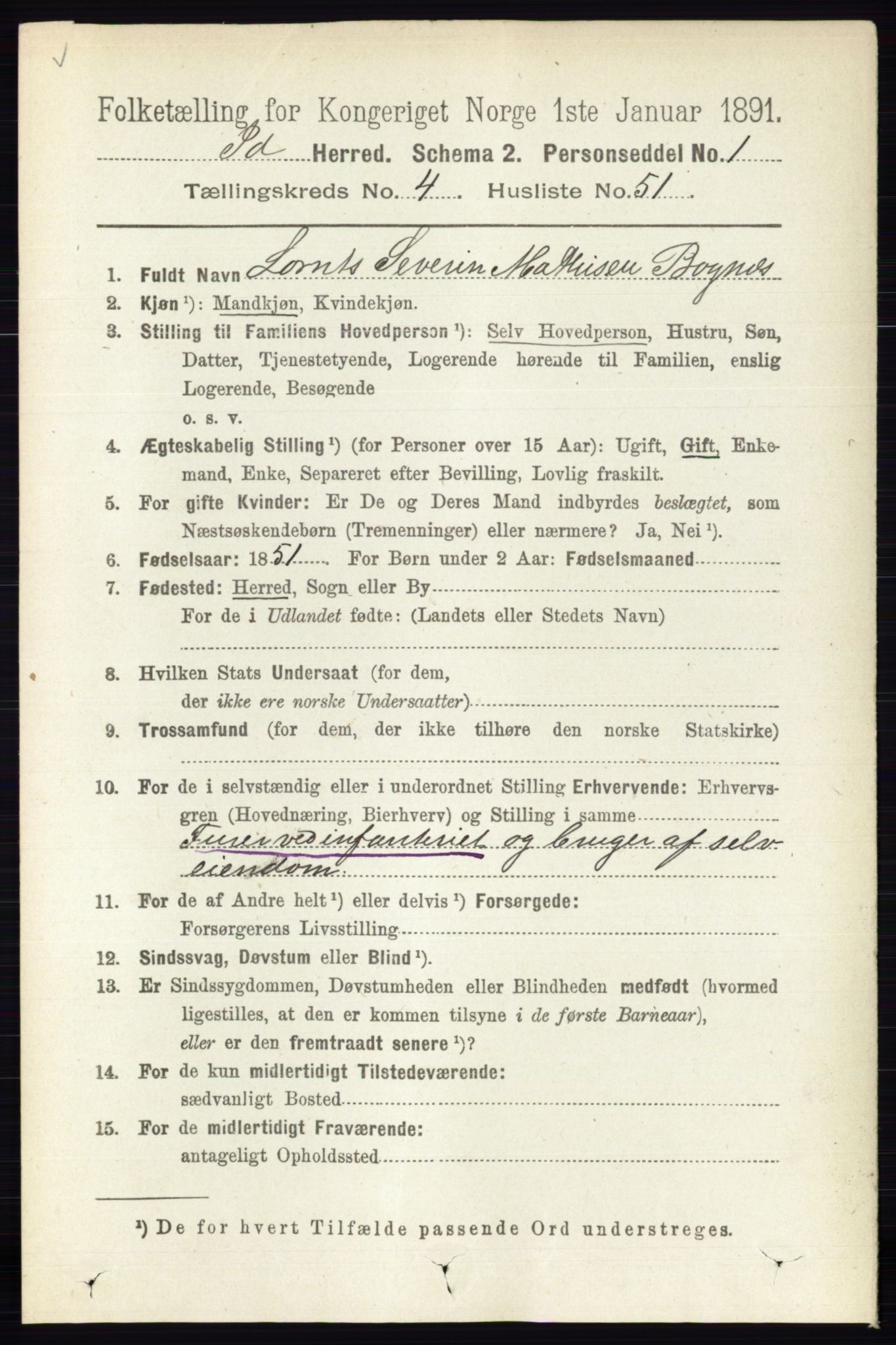 RA, 1891 census for 0117 Idd, 1891, p. 3168