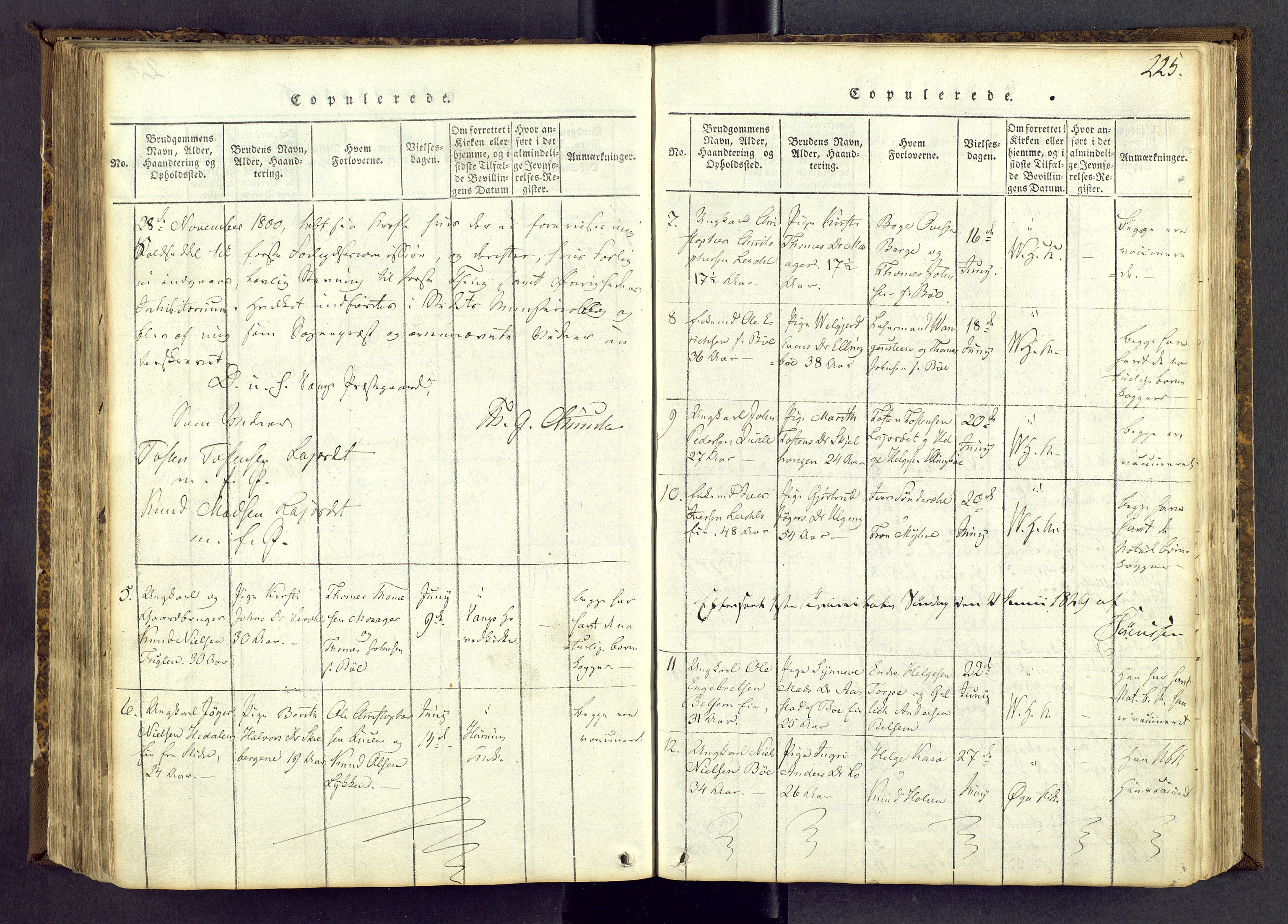 Vang prestekontor, Valdres, SAH/PREST-140/H/Ha/L0004: Parish register (official) no. 4, 1814-1831, p. 225