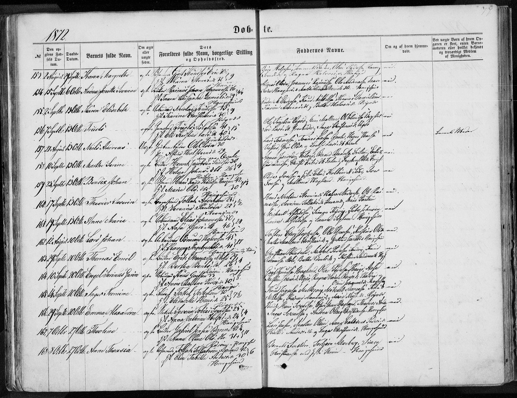 Torvastad sokneprestkontor, AV/SAST-A -101857/H/Ha/Haa/L0012: Parish register (official) no. A 12.1, 1867-1877, p. 77