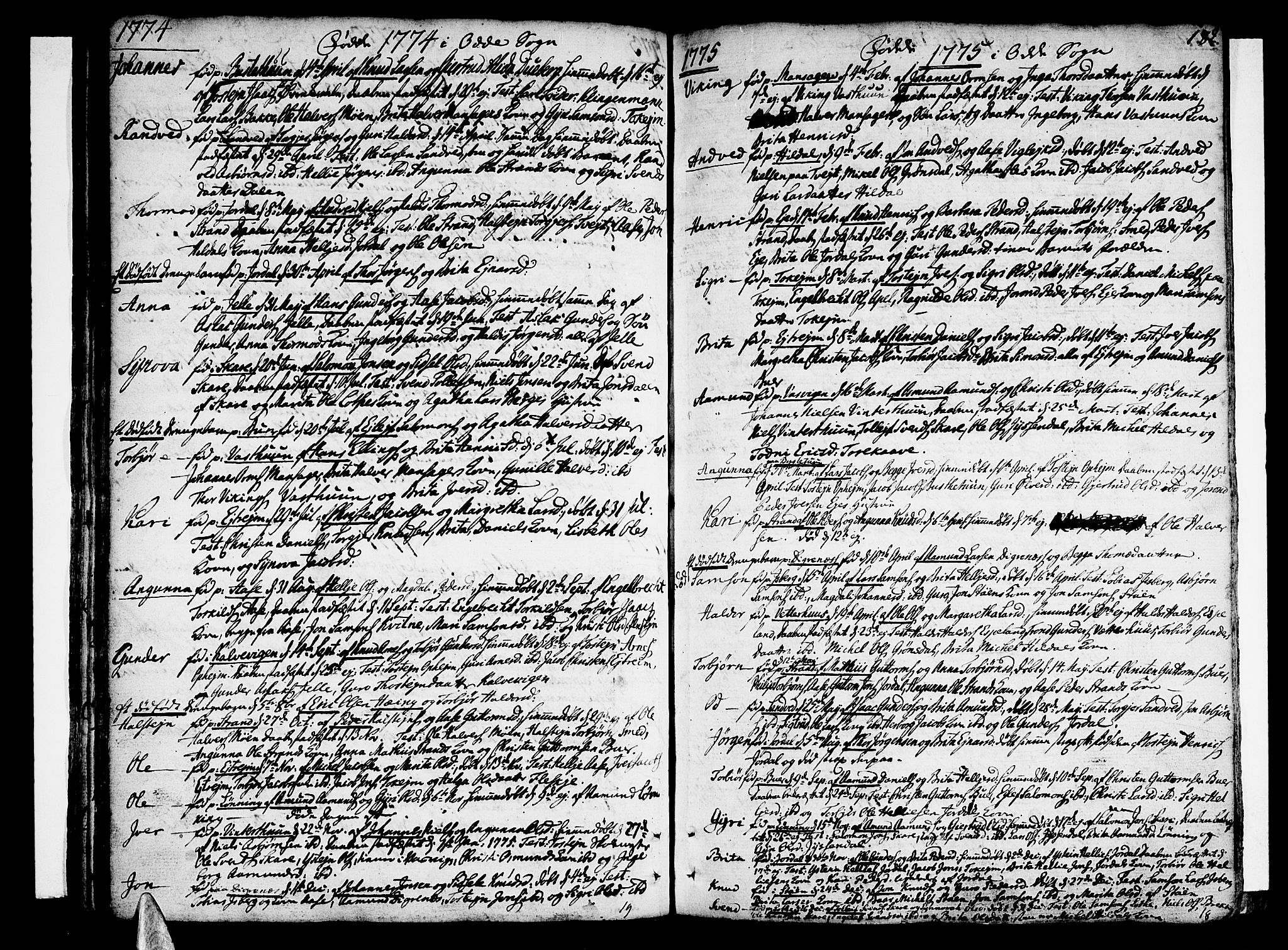 Ullensvang sokneprestembete, AV/SAB-A-78701/H/Haa: Parish register (official) no. A 6 /3, 1758-1788, p. 182