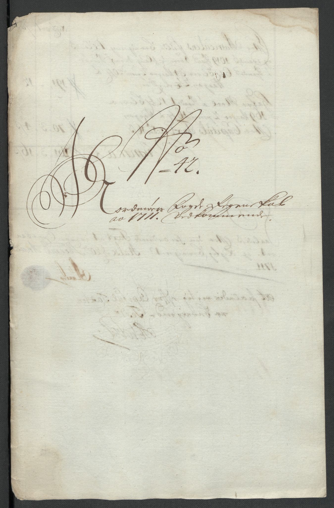 Rentekammeret inntil 1814, Reviderte regnskaper, Fogderegnskap, RA/EA-4092/R56/L3745: Fogderegnskap Nordmøre, 1711, p. 339