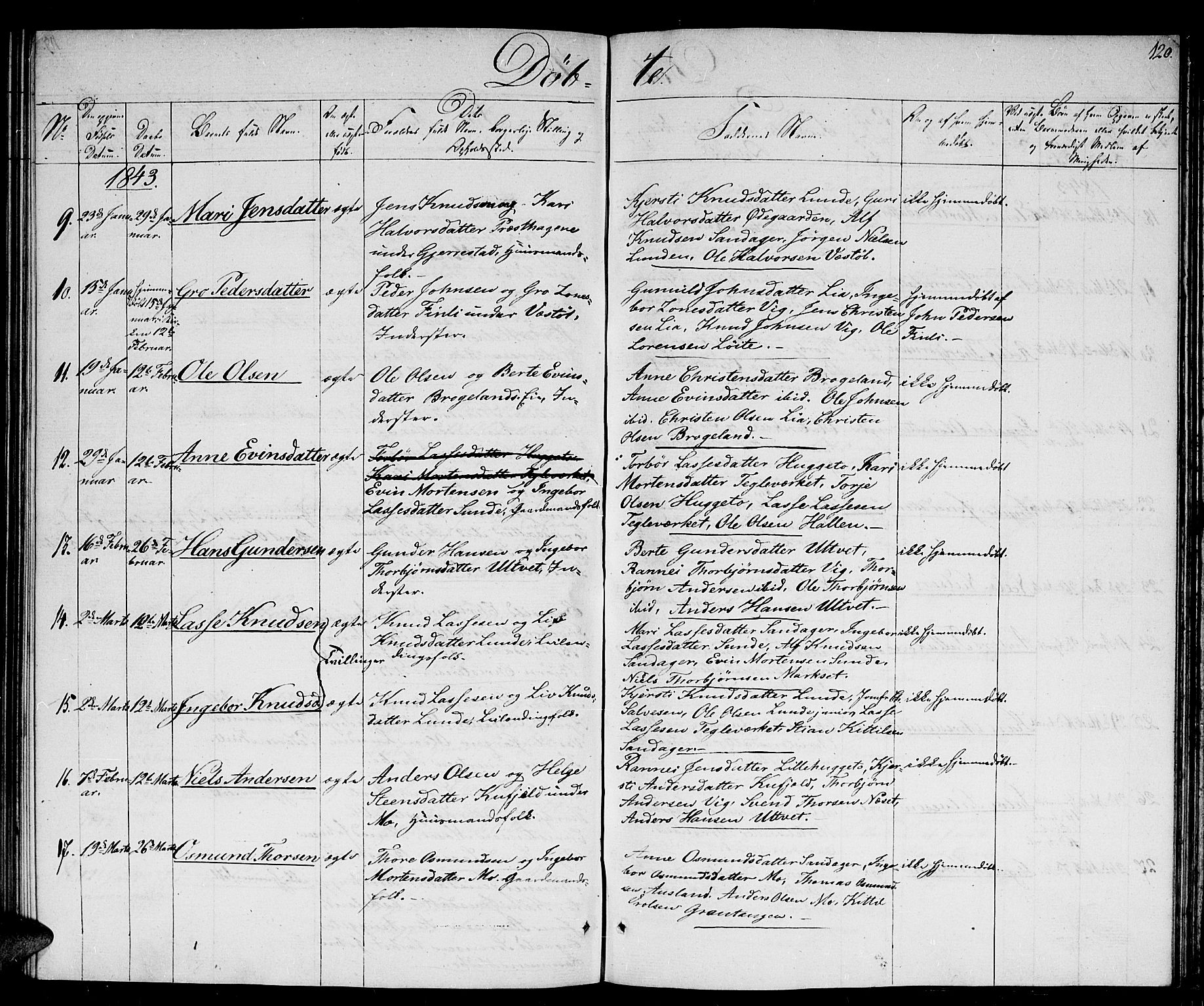 Gjerstad sokneprestkontor, AV/SAK-1111-0014/F/Fb/Fba/L0003: Parish register (copy) no. B 3, 1829-1844, p. 120