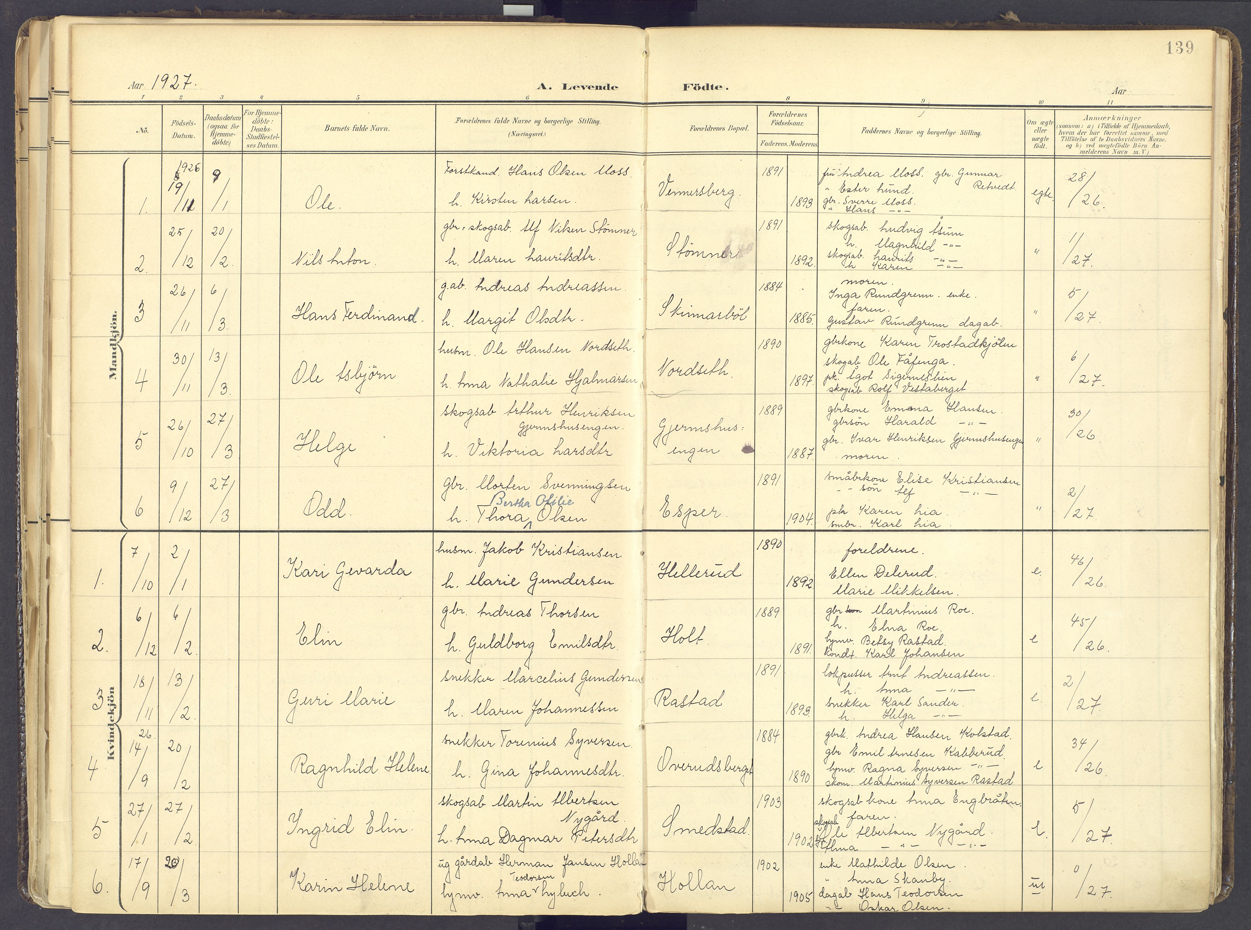 Vinger prestekontor, AV/SAH-PREST-024/H/Ha/Haa/L0017: Parish register (official) no. 17, 1901-1927, p. 139