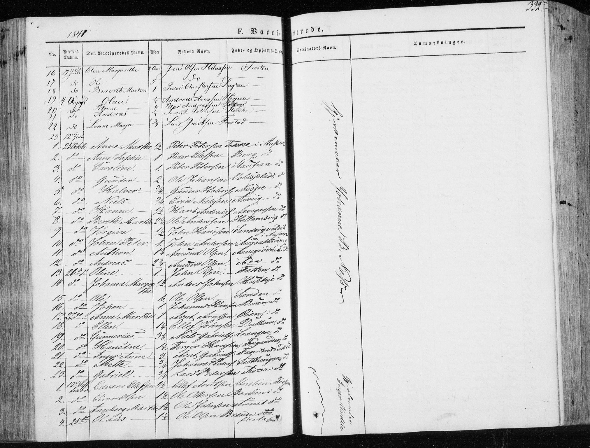 Ministerialprotokoller, klokkerbøker og fødselsregistre - Nord-Trøndelag, SAT/A-1458/713/L0115: Parish register (official) no. 713A06, 1838-1851, p. 332