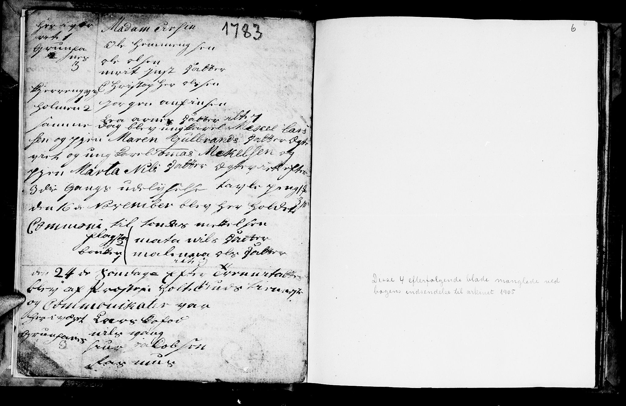 Berg sokneprestkontor, AV/SATØ-S-1318/G/Ga/Gab/L0010klokker: Parish register (copy) no. 10, 1783-1811, p. 6