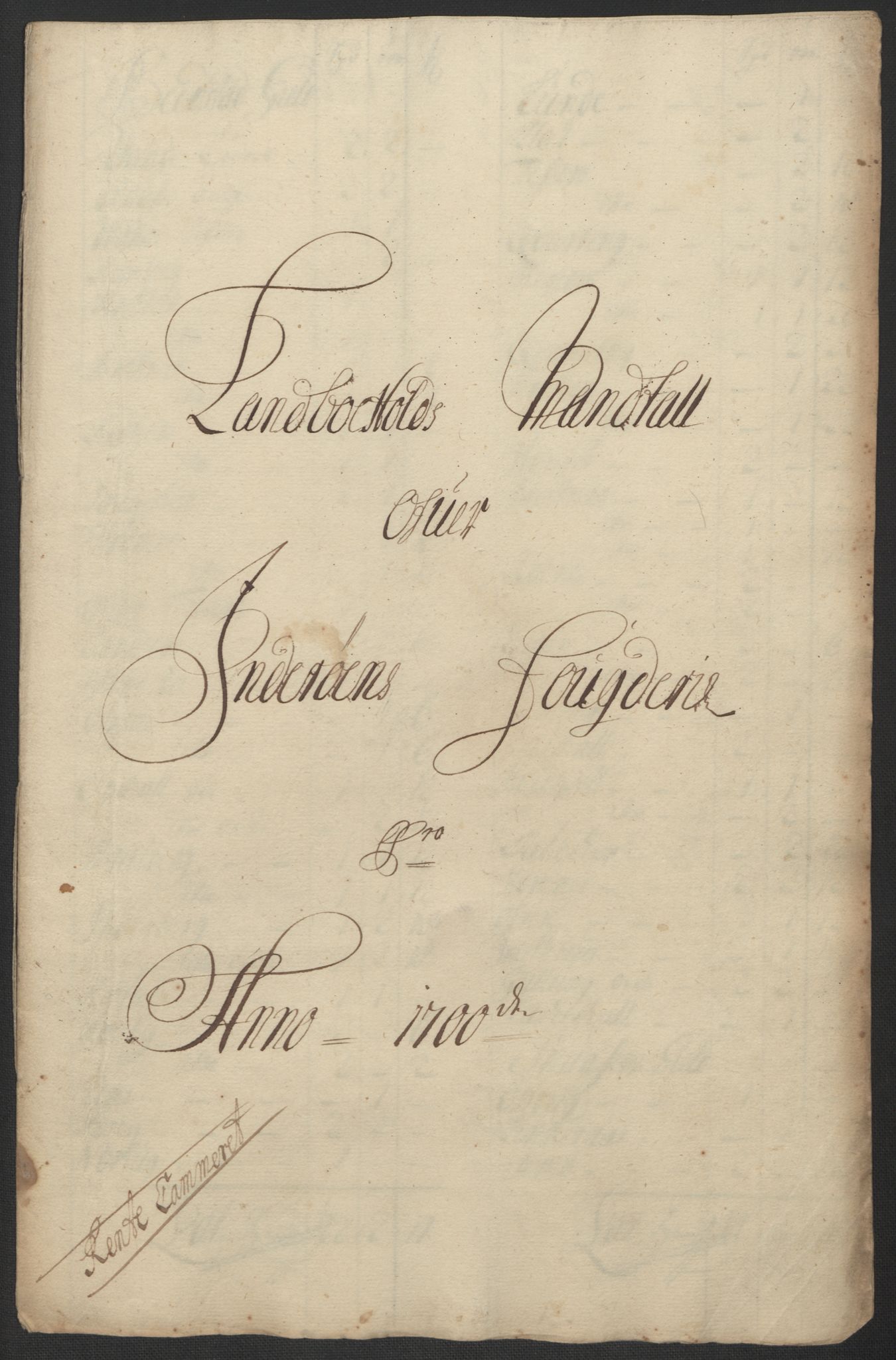 Rentekammeret inntil 1814, Reviderte regnskaper, Fogderegnskap, RA/EA-4092/R63/L4311: Fogderegnskap Inderøy, 1700, p. 80