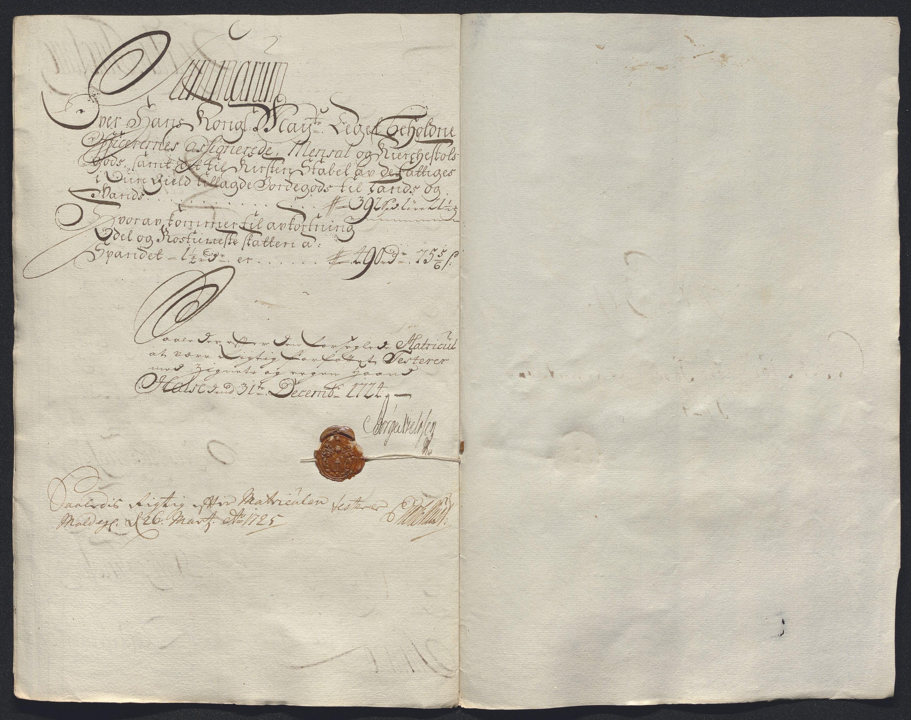 Rentekammeret inntil 1814, Reviderte regnskaper, Fogderegnskap, RA/EA-4092/R56/L3757: Fogderegnskap Nordmøre, 1724, p. 268