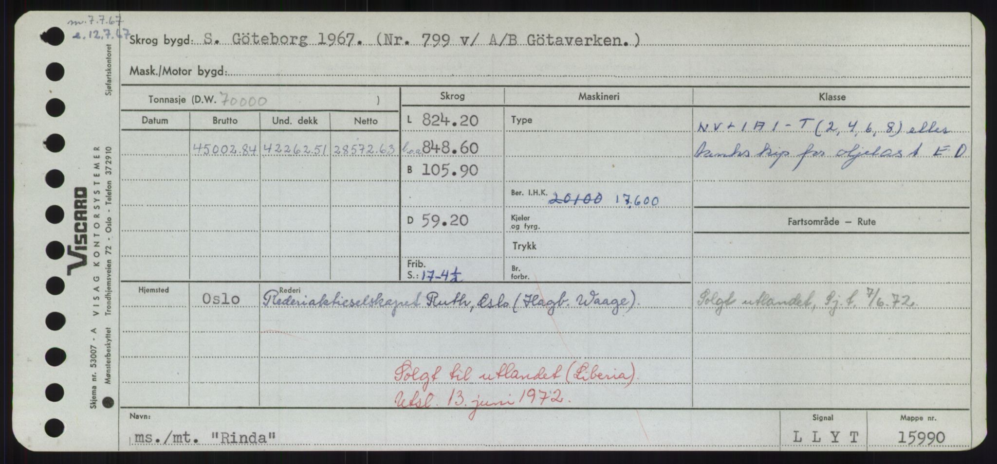 Sjøfartsdirektoratet med forløpere, Skipsmålingen, AV/RA-S-1627/H/Hd/L0030: Fartøy, Q-Riv, p. 533