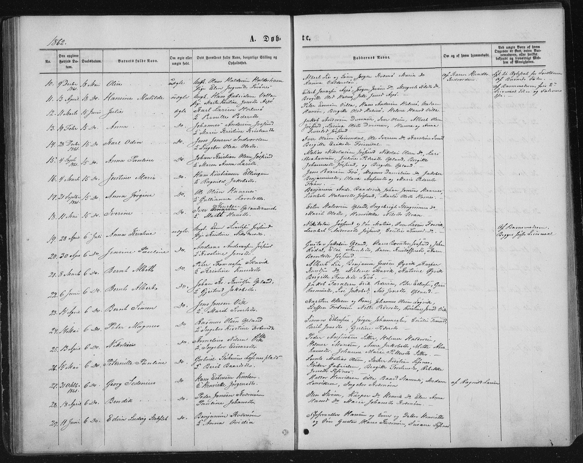 Ministerialprotokoller, klokkerbøker og fødselsregistre - Nord-Trøndelag, AV/SAT-A-1458/771/L0595: Parish register (official) no. 771A02, 1840-1869