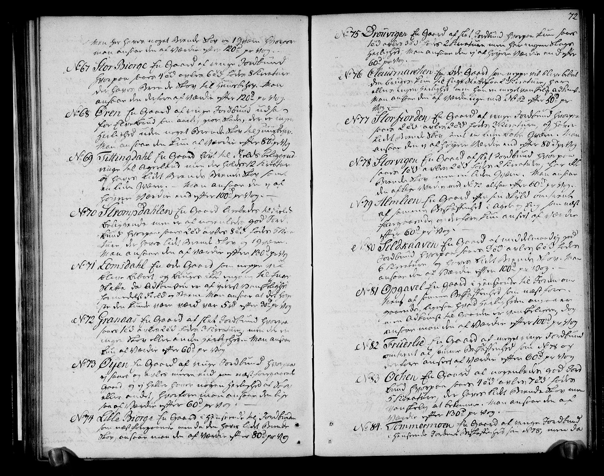 Rentekammeret inntil 1814, Realistisk ordnet avdeling, RA/EA-4070/N/Ne/Nea/L0156: Helgeland fogderi. Deliberasjonsprotokoll, 1803, p. 74