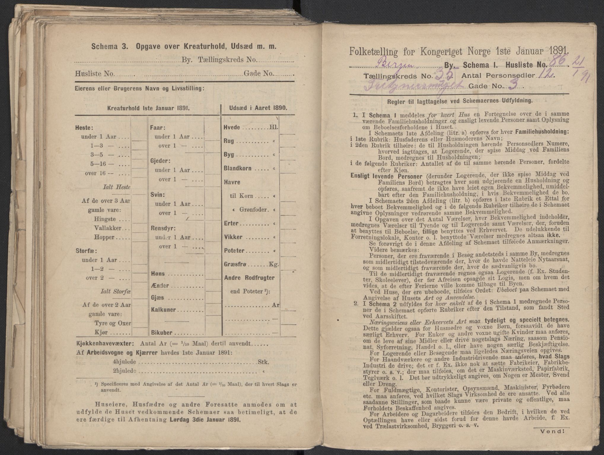 RA, 1891 Census for 1301 Bergen, 1891, p. 5775