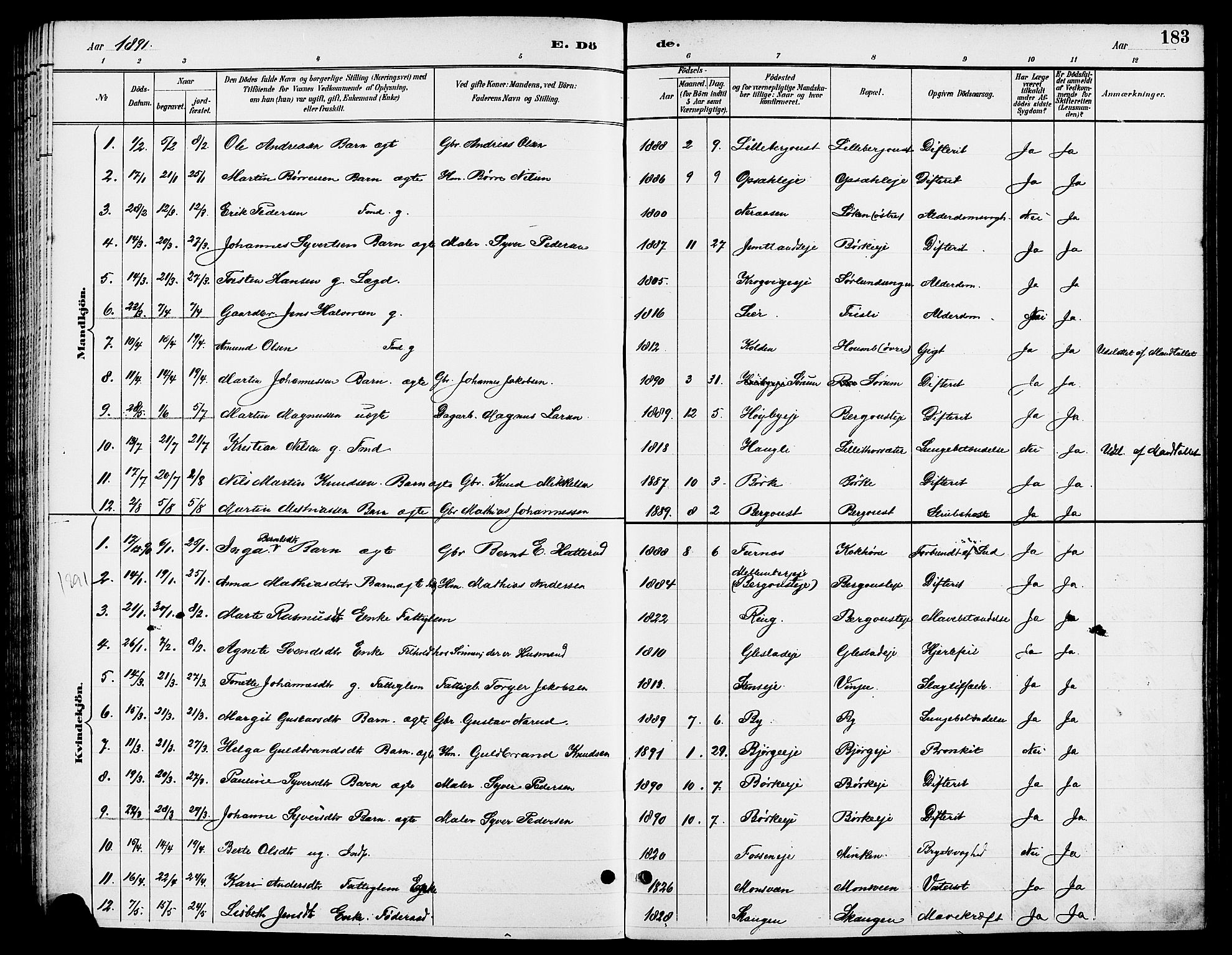 Ringsaker prestekontor, AV/SAH-PREST-014/L/La/L0014: Parish register (copy) no. 14, 1891-1904, p. 183