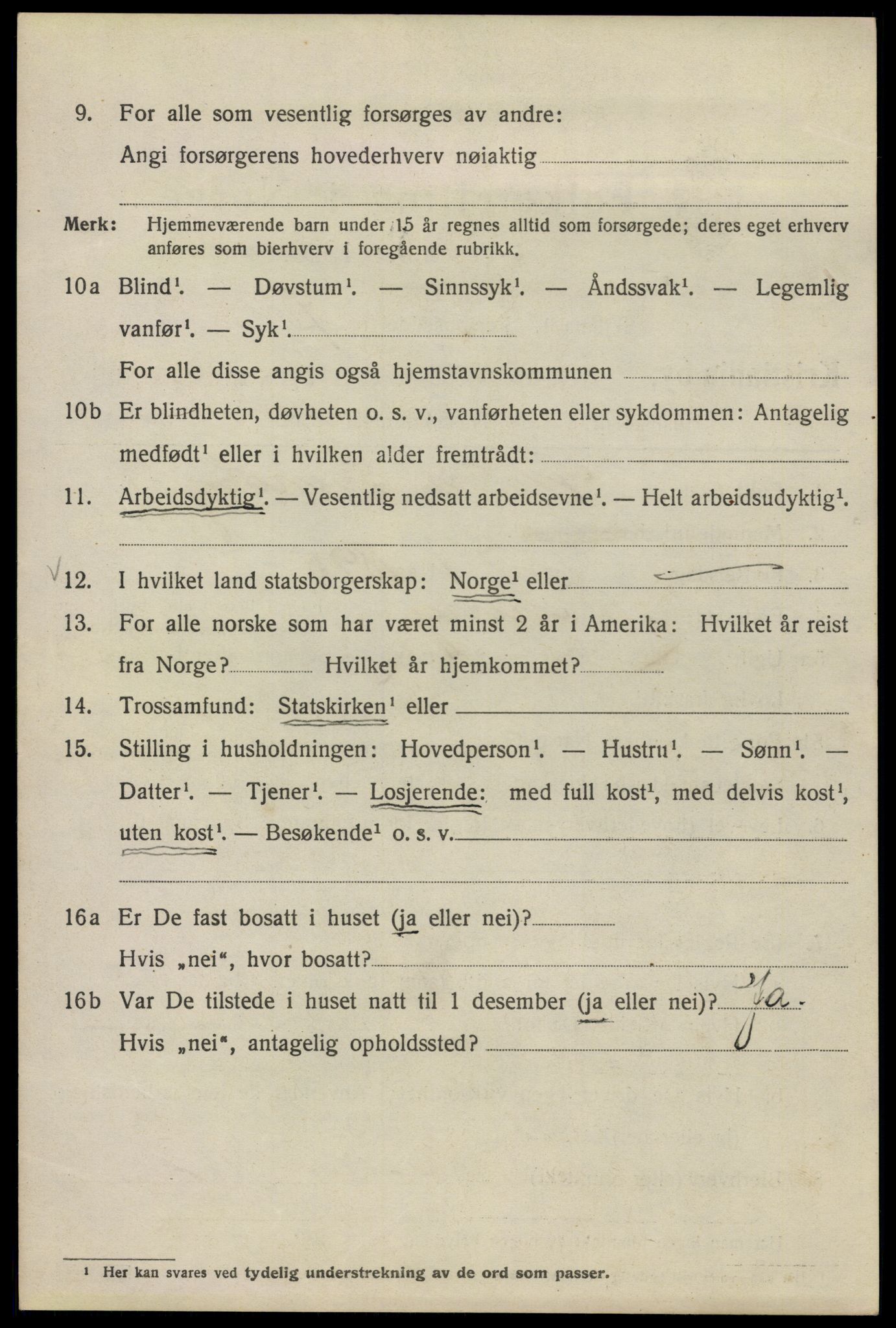 SAO, 1920 census for Kristiania, 1920, p. 161694