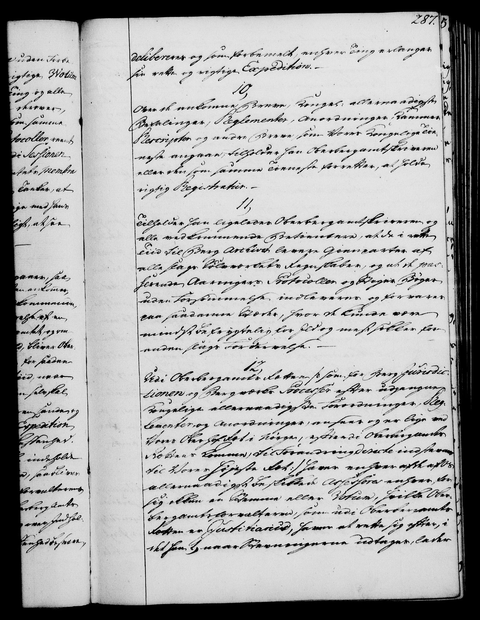 Rentekammeret, Kammerkanselliet, RA/EA-3111/G/Gg/Ggi/L0003: Norsk instruksjonsprotokoll med register (merket RK 53.36), 1751-1775, p. 287