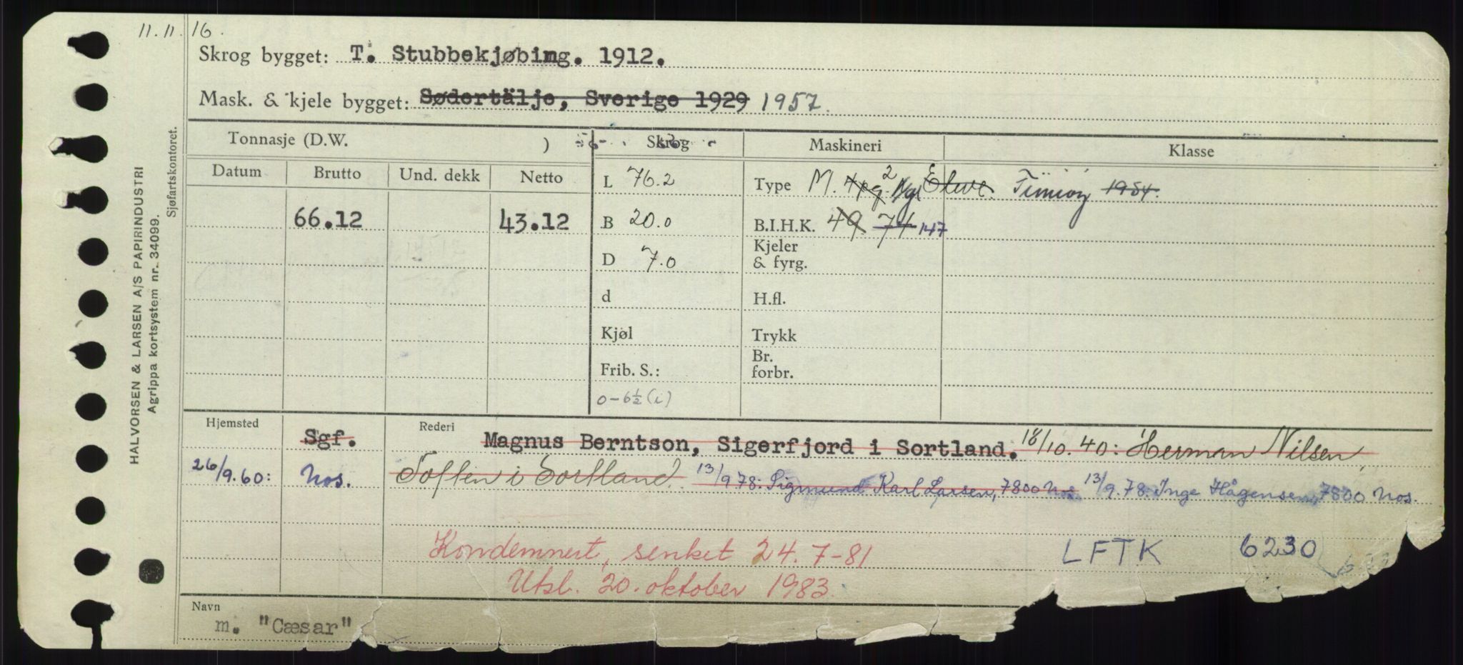 Sjøfartsdirektoratet med forløpere, Skipsmålingen, AV/RA-S-1627/H/Hd/L0008: Fartøy, C-D, p. 301