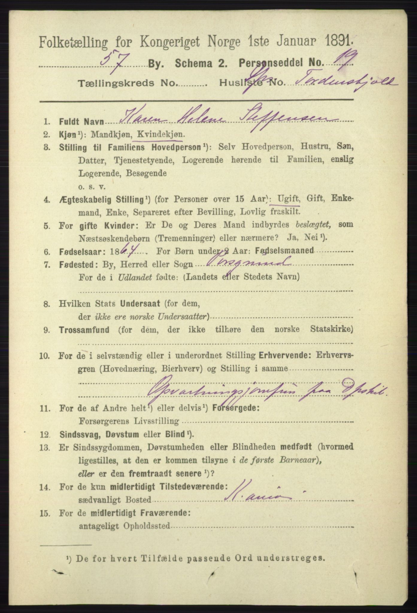 RA, 1891 census for 1804 Bodø, 1891, p. 4634