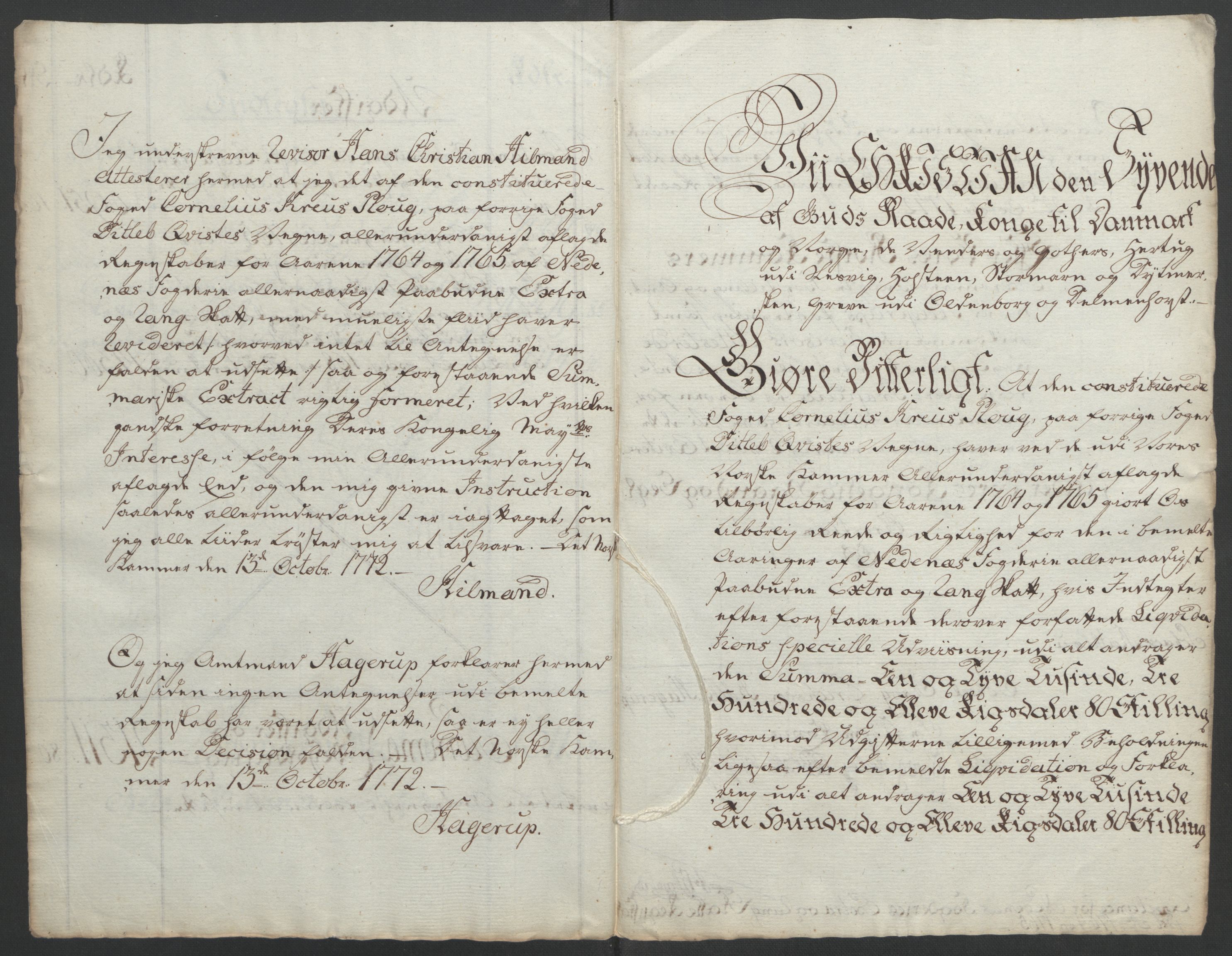 Rentekammeret inntil 1814, Reviderte regnskaper, Fogderegnskap, AV/RA-EA-4092/R39/L2424: Ekstraskatten Nedenes, 1762-1767, p. 133