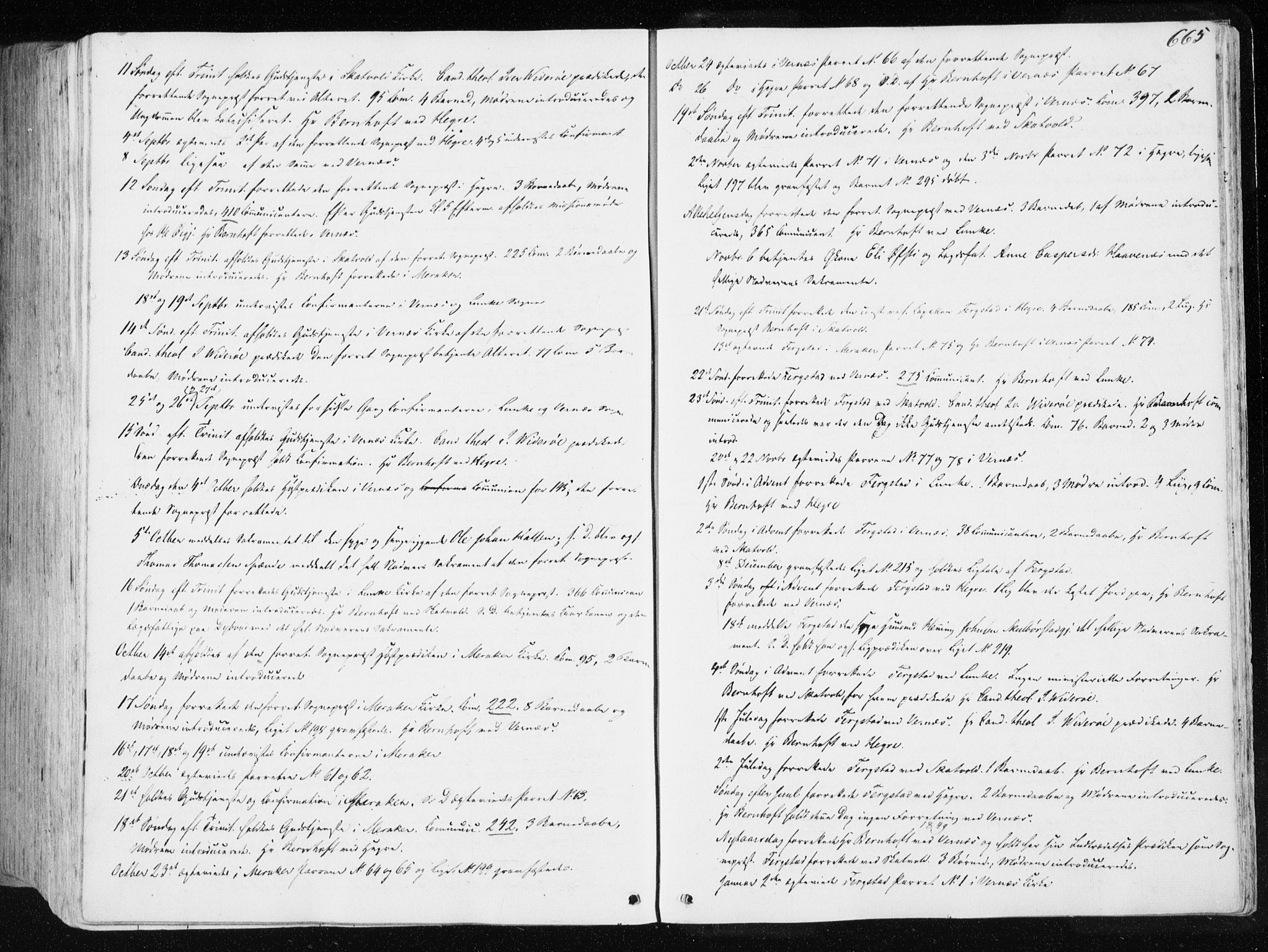 Ministerialprotokoller, klokkerbøker og fødselsregistre - Nord-Trøndelag, AV/SAT-A-1458/709/L0074: Parish register (official) no. 709A14, 1845-1858, p. 665