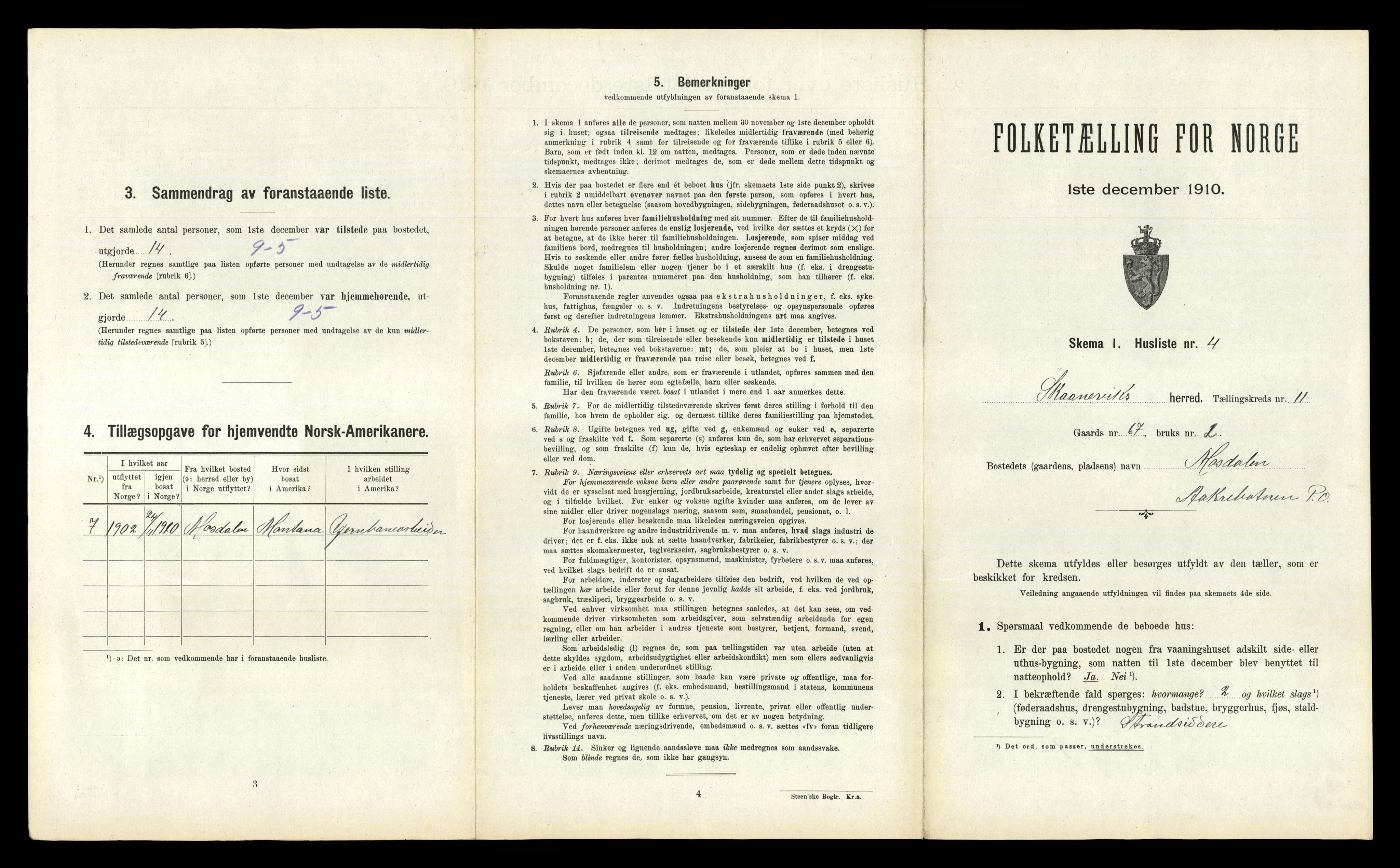 RA, 1910 census for Skånevik, 1910, p. 587