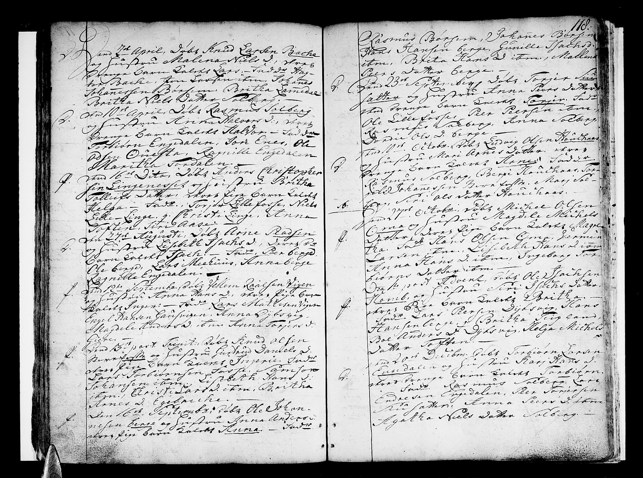 Strandebarm sokneprestembete, SAB/A-78401/H/Haa: Parish register (official) no. A 3 /1, 1750-1787, p. 118