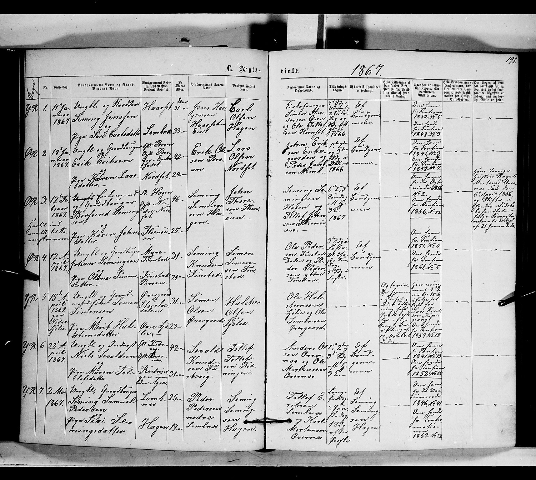 Rendalen prestekontor, SAH/PREST-054/H/Ha/Haa/L0006: Parish register (official) no. 6, 1867-1877, p. 198