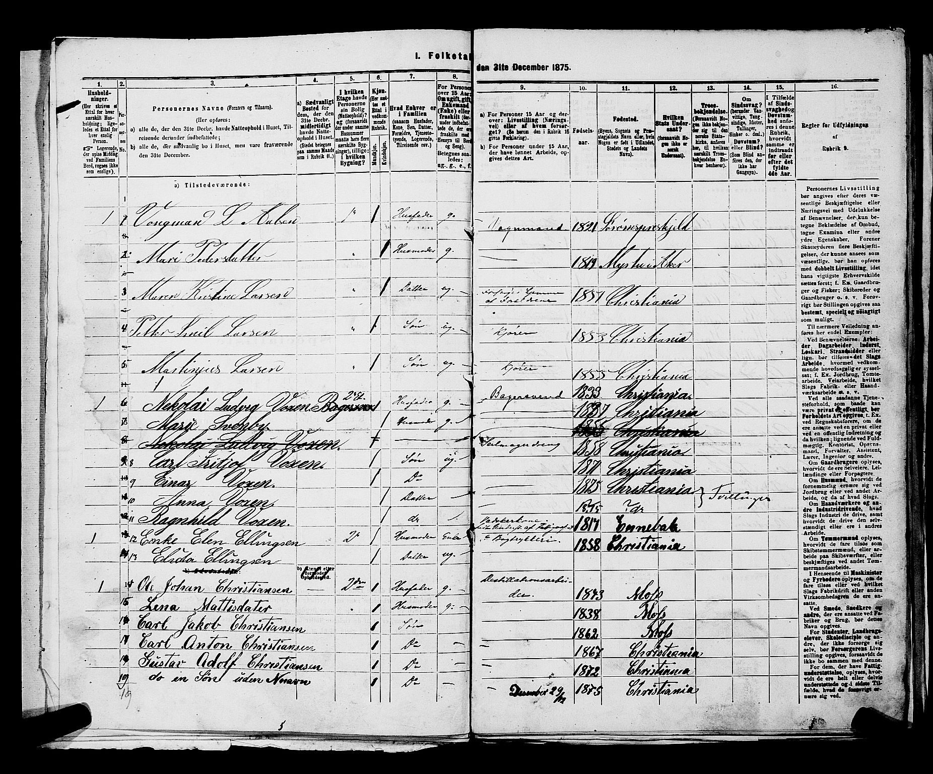 RA, 1875 census for 0301 Kristiania, 1875, p. 4109