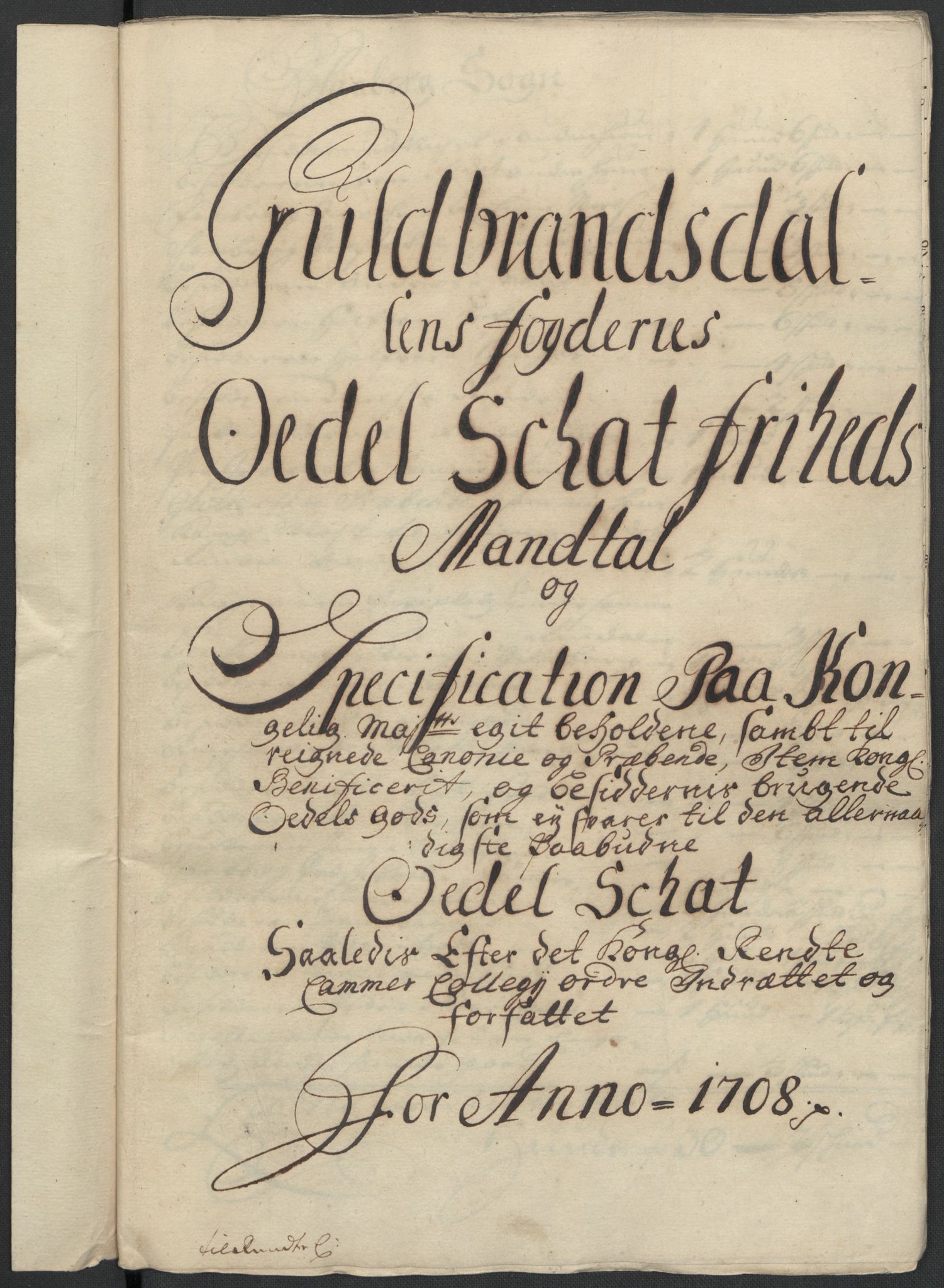 Rentekammeret inntil 1814, Reviderte regnskaper, Fogderegnskap, RA/EA-4092/R17/L1179: Fogderegnskap Gudbrandsdal, 1708-1710, p. 57