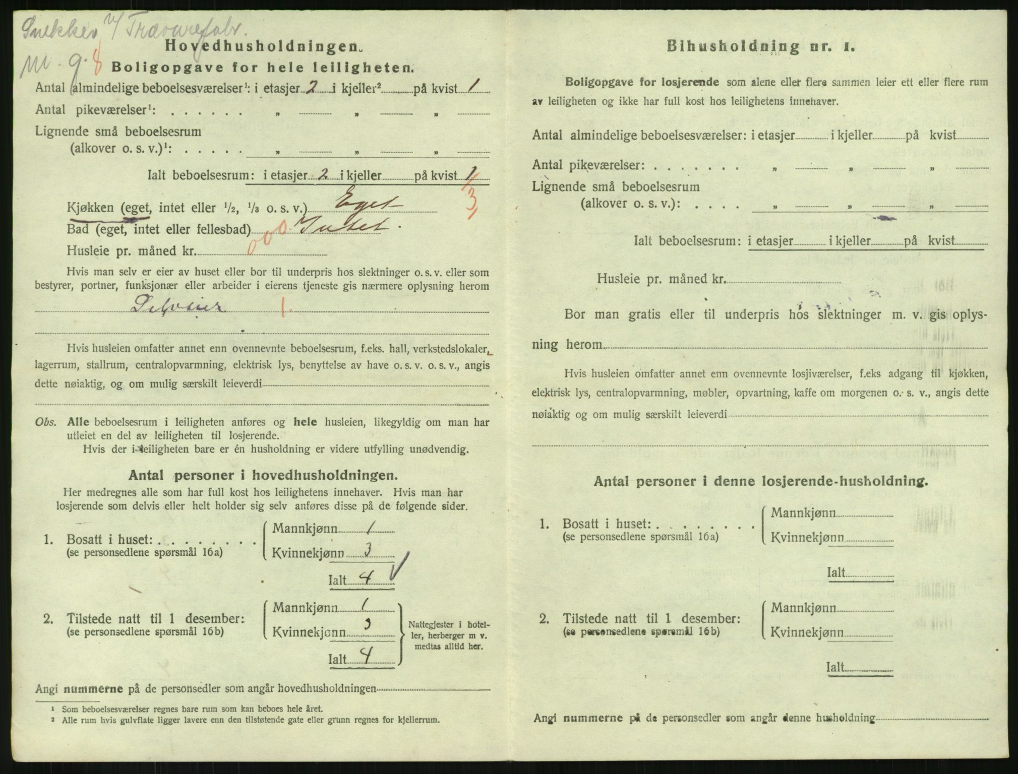 SAH, 1920 census for Gjøvik, 1920, p. 2315