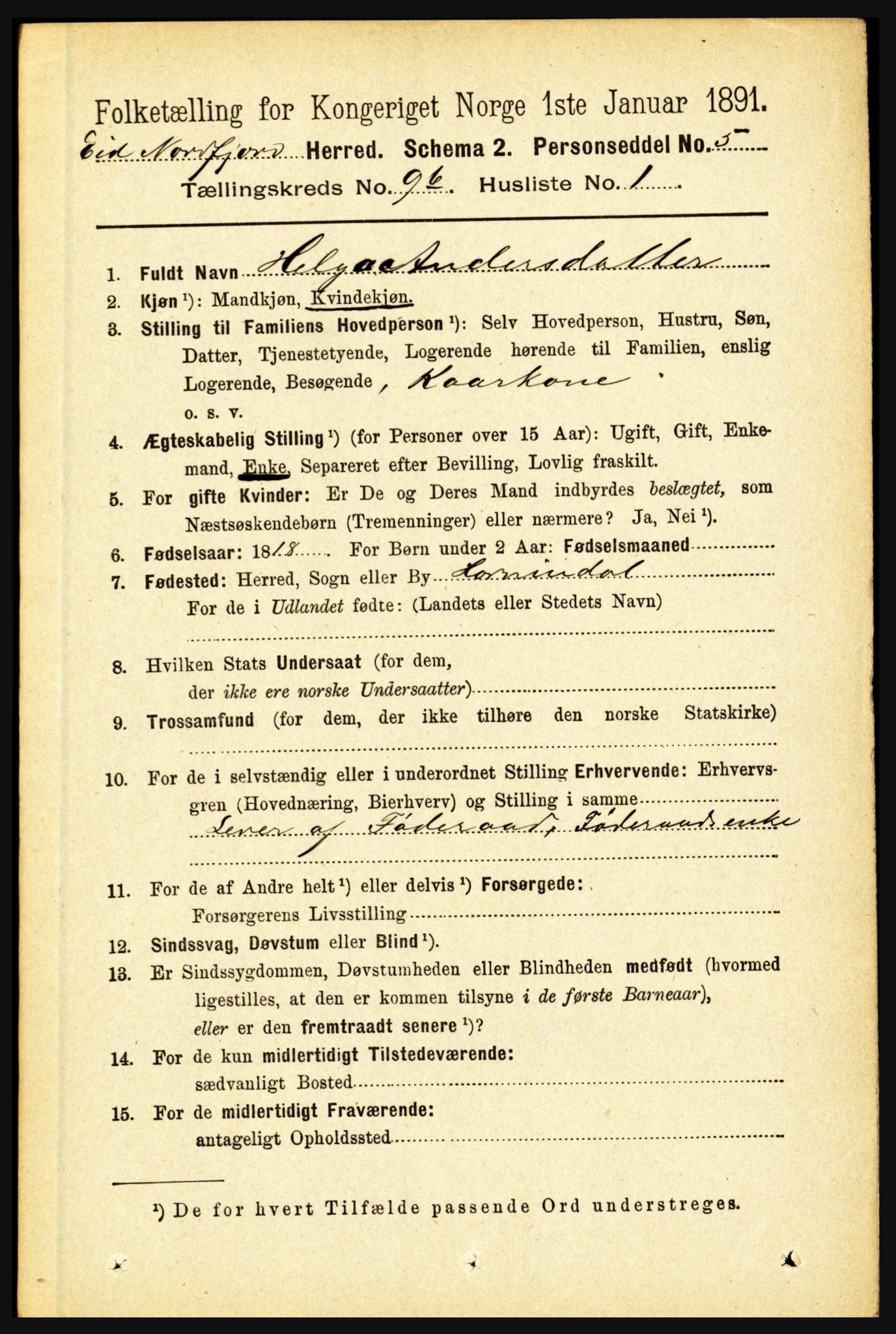 RA, 1891 census for 1443 Eid, 1891, p. 2484