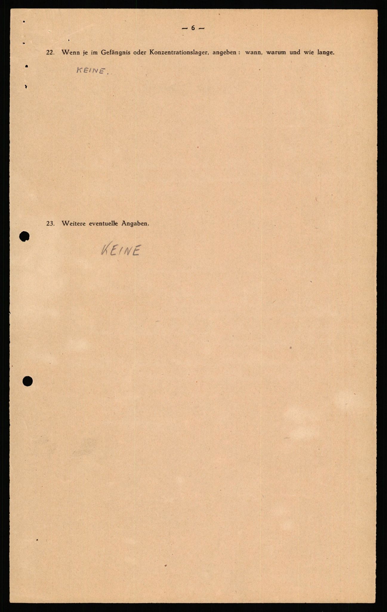 Forsvaret, Forsvarets overkommando II, AV/RA-RAFA-3915/D/Db/L0035: CI Questionaires. Tyske okkupasjonsstyrker i Norge. Tyskere., 1945-1946, p. 314