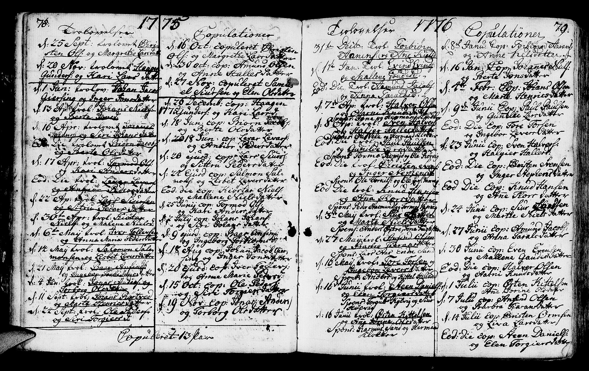Jelsa sokneprestkontor, SAST/A-101842/01/IV: Parish register (official) no. A 3, 1768-1796, p. 78-79
