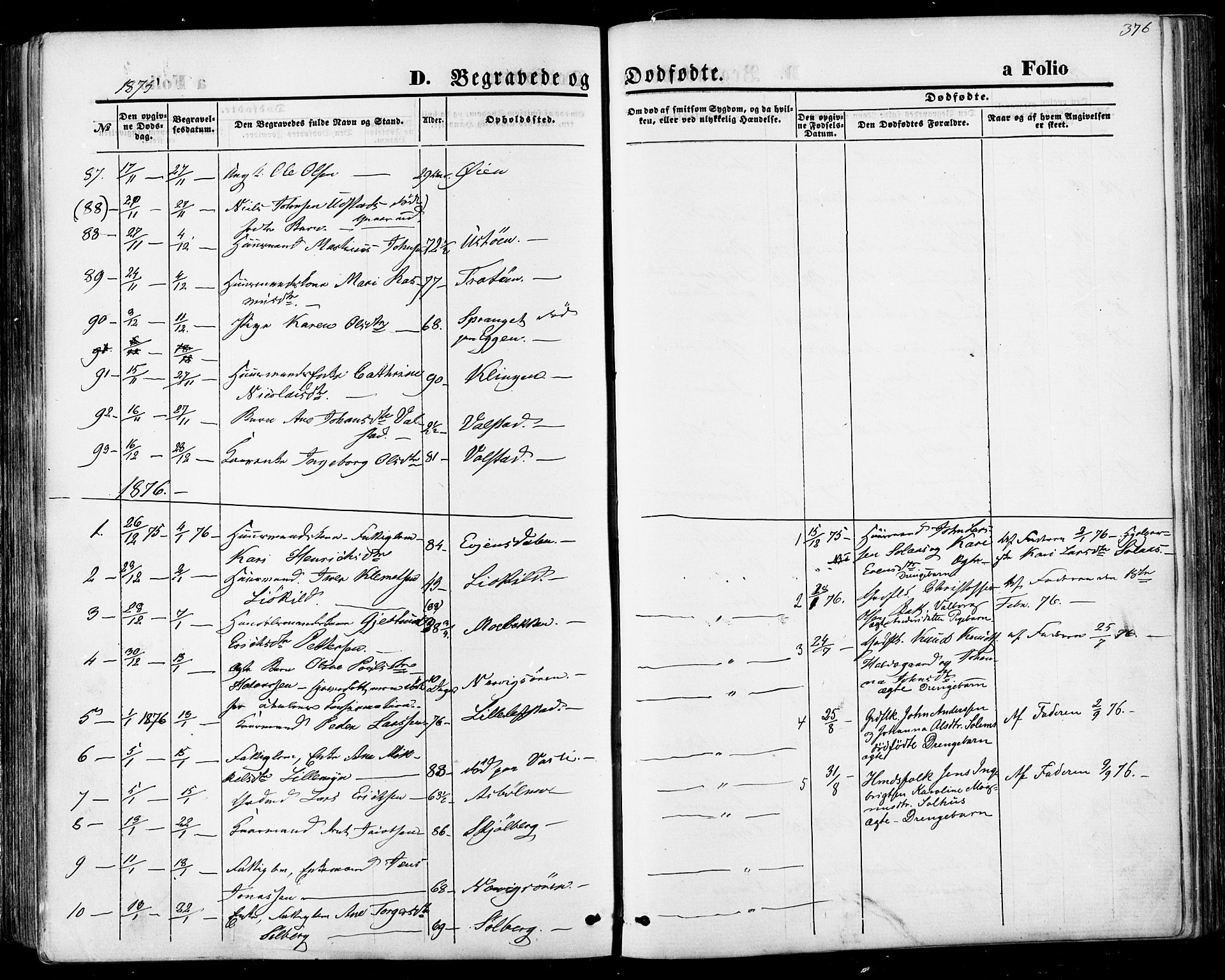 Ministerialprotokoller, klokkerbøker og fødselsregistre - Sør-Trøndelag, SAT/A-1456/668/L0807: Parish register (official) no. 668A07, 1870-1880, p. 376