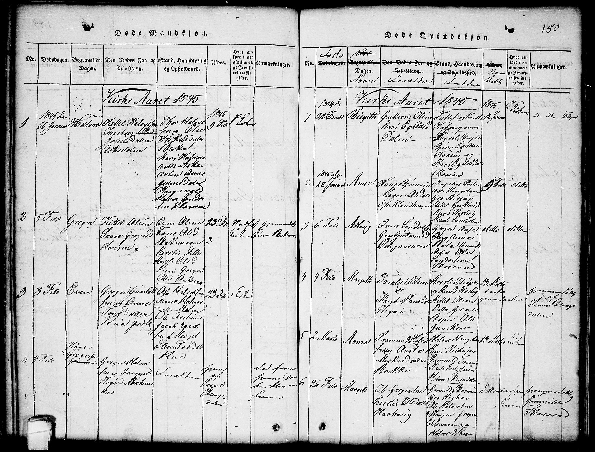 Seljord kirkebøker, SAKO/A-20/G/Gb/L0002: Parish register (copy) no. II 2, 1815-1854, p. 150