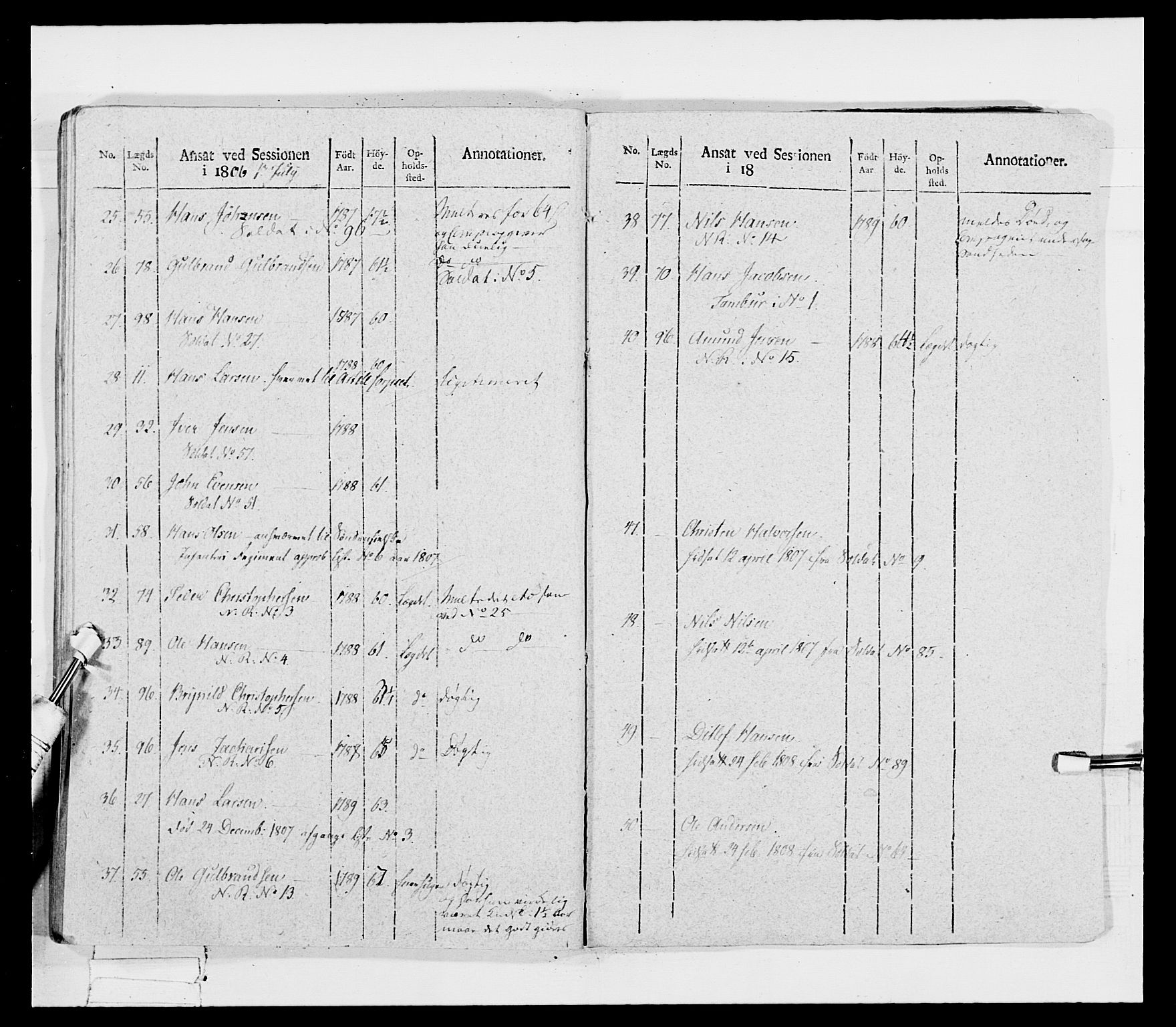 Generalitets- og kommissariatskollegiet, Det kongelige norske kommissariatskollegium, AV/RA-EA-5420/E/Eh/L0033: Nordafjelske gevorbne infanteriregiment, 1810, p. 256