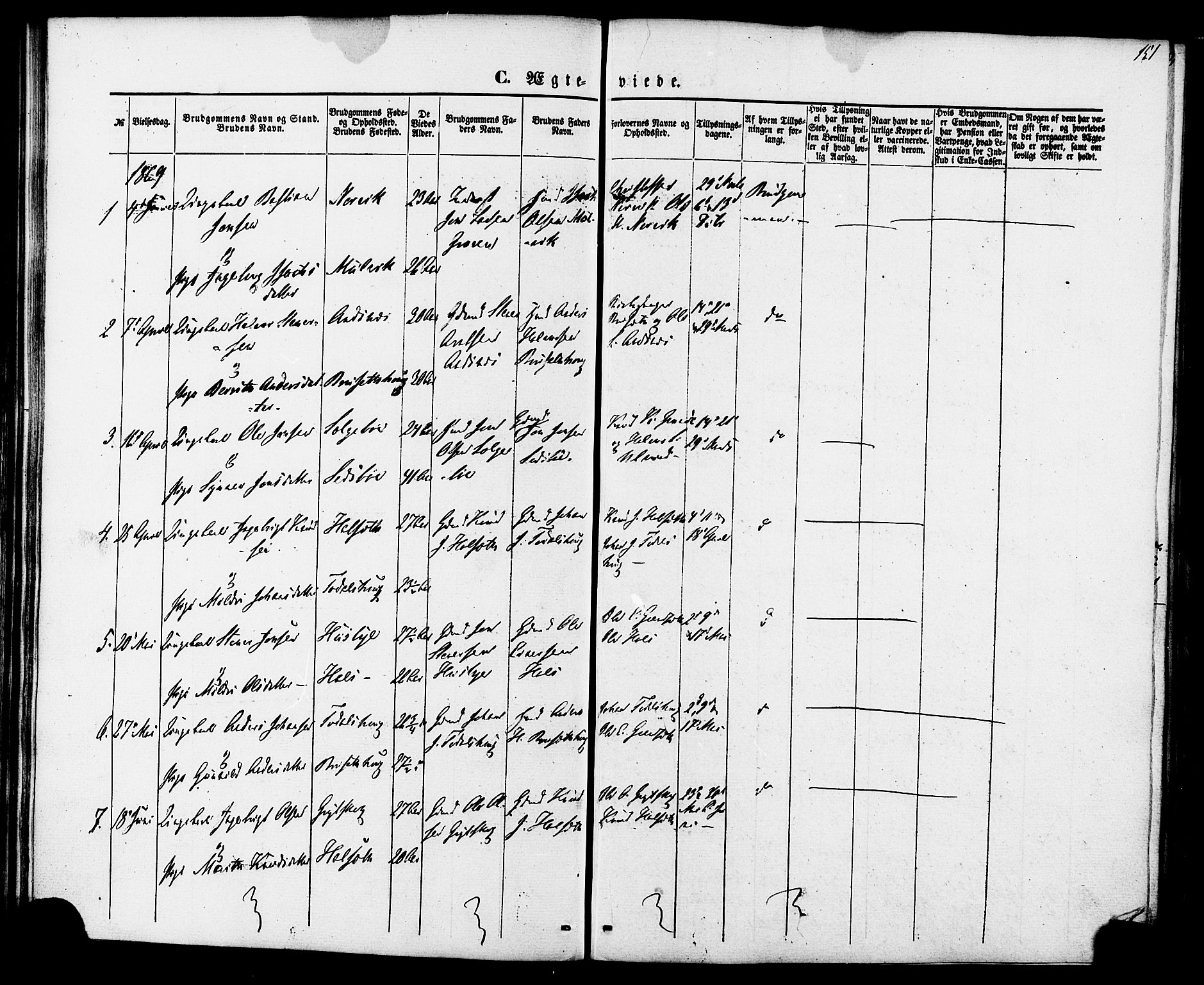 Ministerialprotokoller, klokkerbøker og fødselsregistre - Møre og Romsdal, AV/SAT-A-1454/592/L1027: Parish register (official) no. 592A05, 1865-1878, p. 151