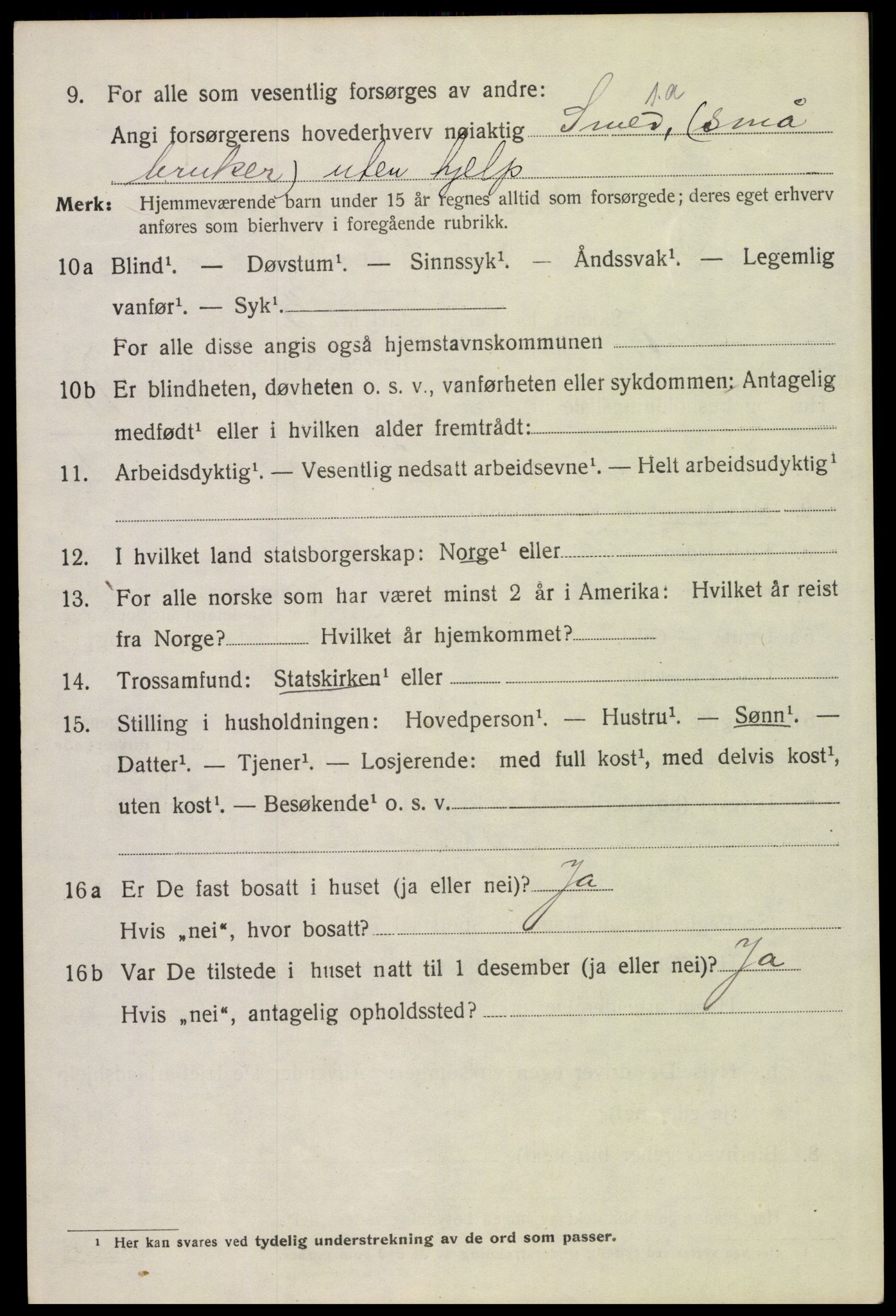 SAH, 1920 census for Grue, 1920, p. 7736