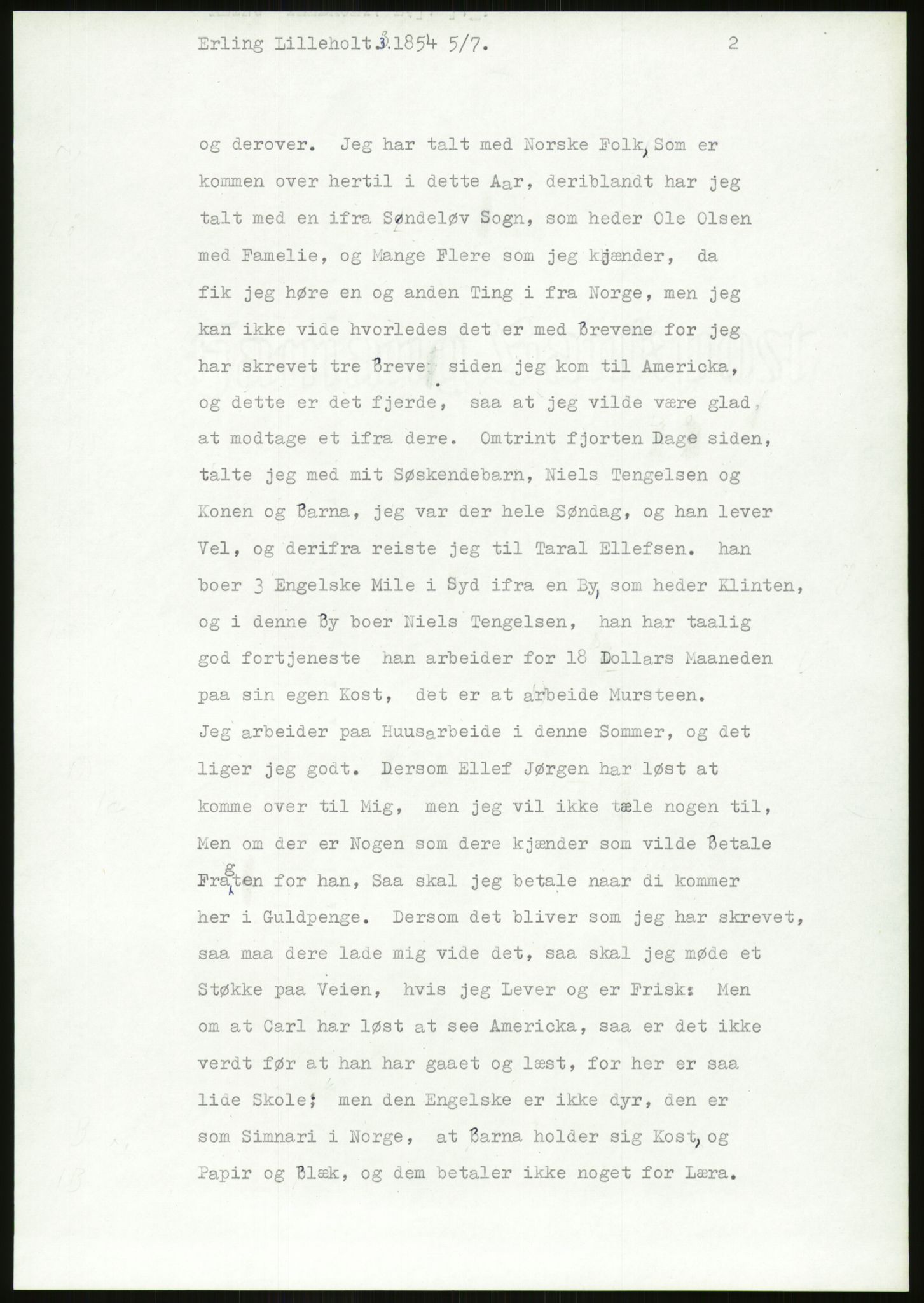 Samlinger til kildeutgivelse, Amerikabrevene, AV/RA-EA-4057/F/L0026: Innlån fra Aust-Agder: Aust-Agder-Arkivet - Erickson, 1838-1914, p. 551