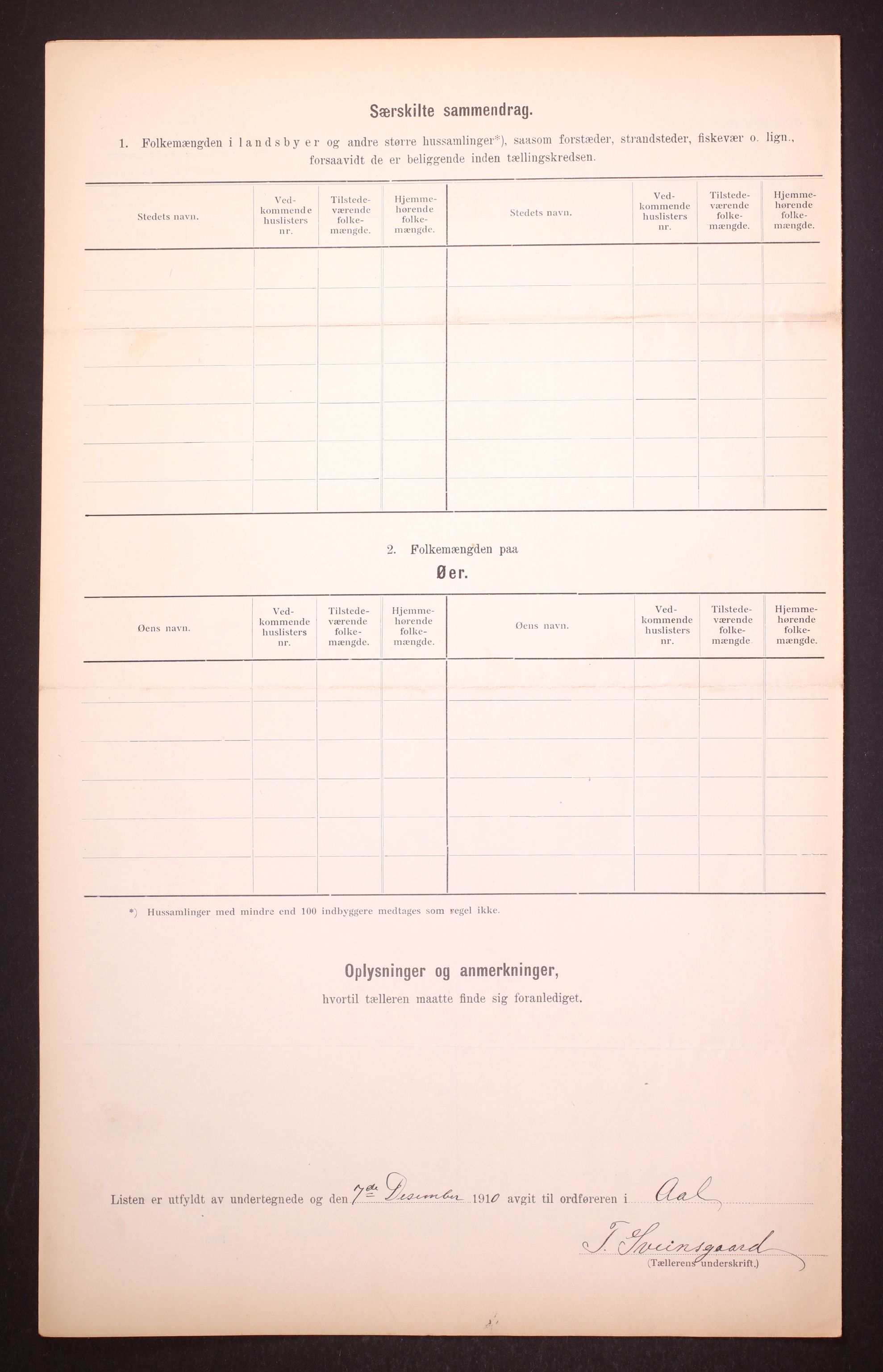 RA, 1910 census for Ål, 1910, p. 9