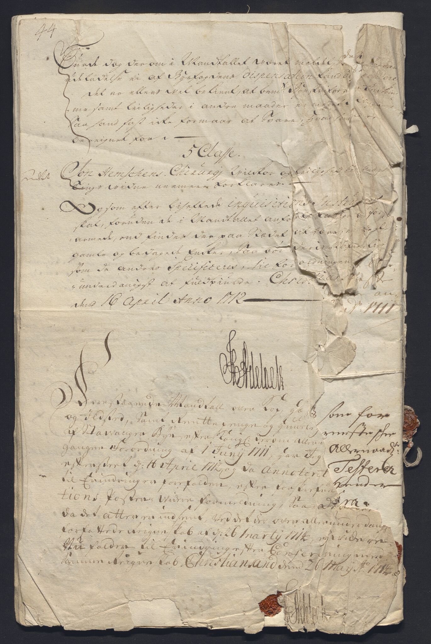 Rentekammeret inntil 1814, Reviderte regnskaper, Byregnskaper, AV/RA-EA-4066/R/Ro/L0302: [O4] Kontribusjonsregnskap, 1687-1711, p. 367