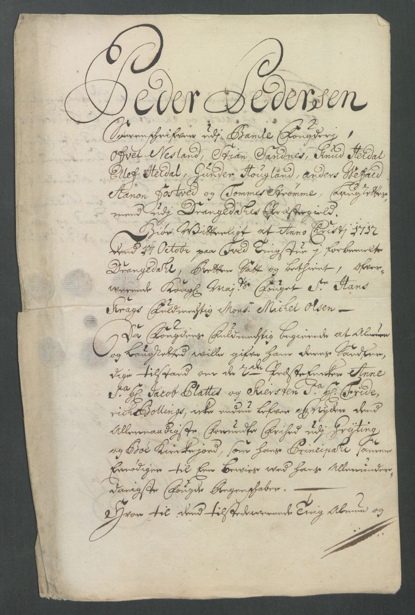 Rentekammeret inntil 1814, Reviderte regnskaper, Fogderegnskap, AV/RA-EA-4092/R36/L2123: Fogderegnskap Øvre og Nedre Telemark og Bamble, 1712, p. 262