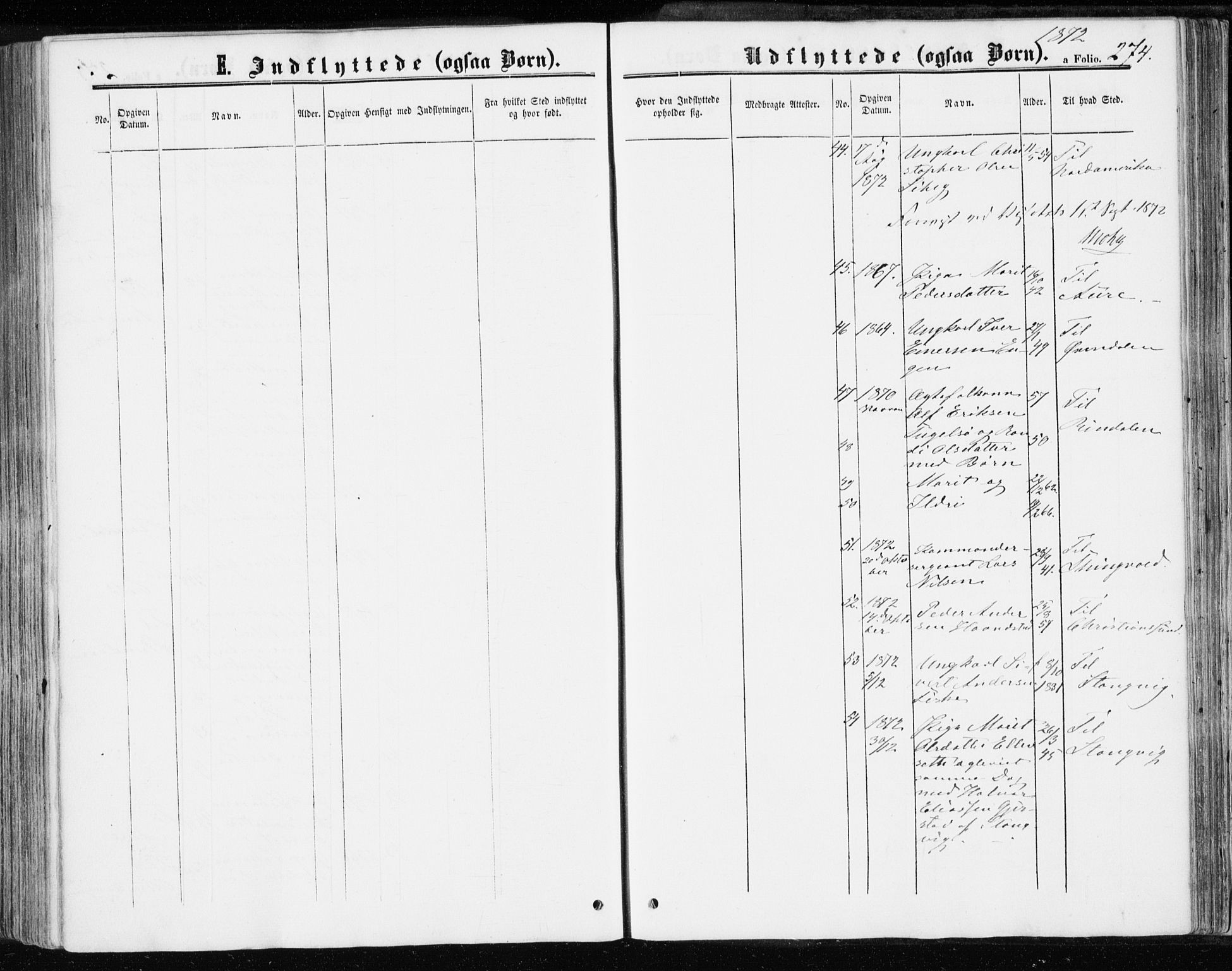 Ministerialprotokoller, klokkerbøker og fødselsregistre - Møre og Romsdal, SAT/A-1454/595/L1045: Parish register (official) no. 595A07, 1863-1873, p. 274