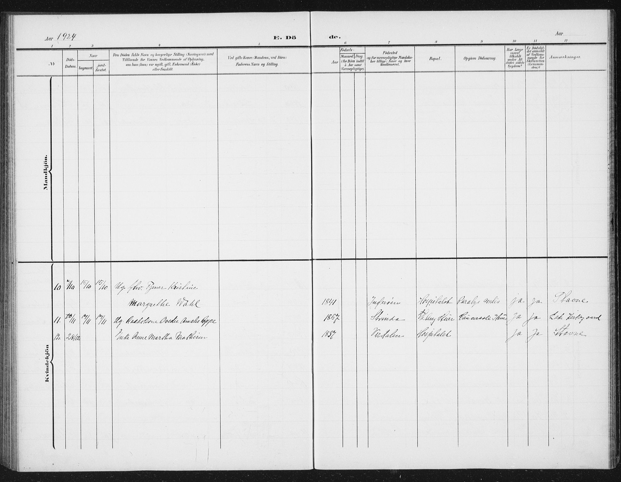 Ministerialprotokoller, klokkerbøker og fødselsregistre - Sør-Trøndelag, SAT/A-1456/623/L0479: Parish register (copy) no. 623C02, 1907-1933