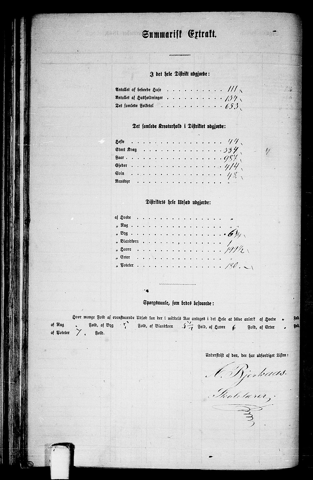 RA, 1865 census for Hemne, 1865, p. 81