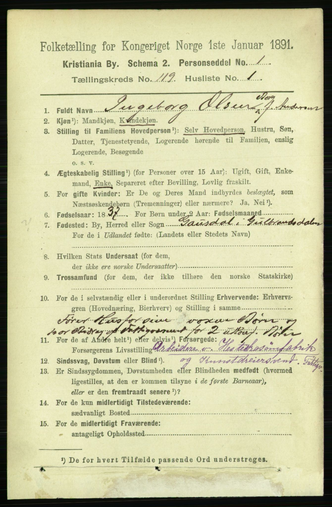 RA, 1891 census for 0301 Kristiania, 1891, p. 63723