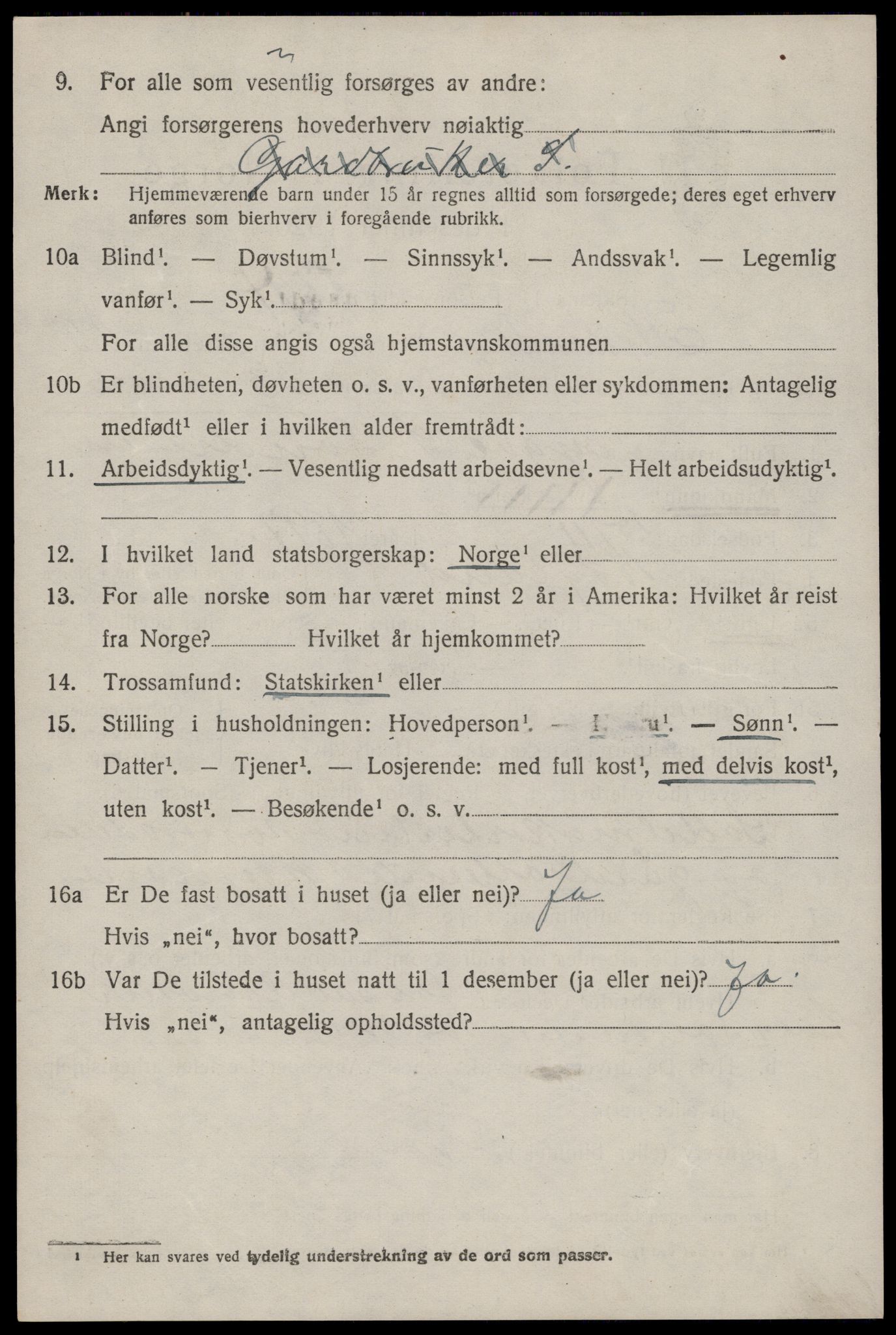 SAST, 1920 census for Høyland, 1920, p. 13991