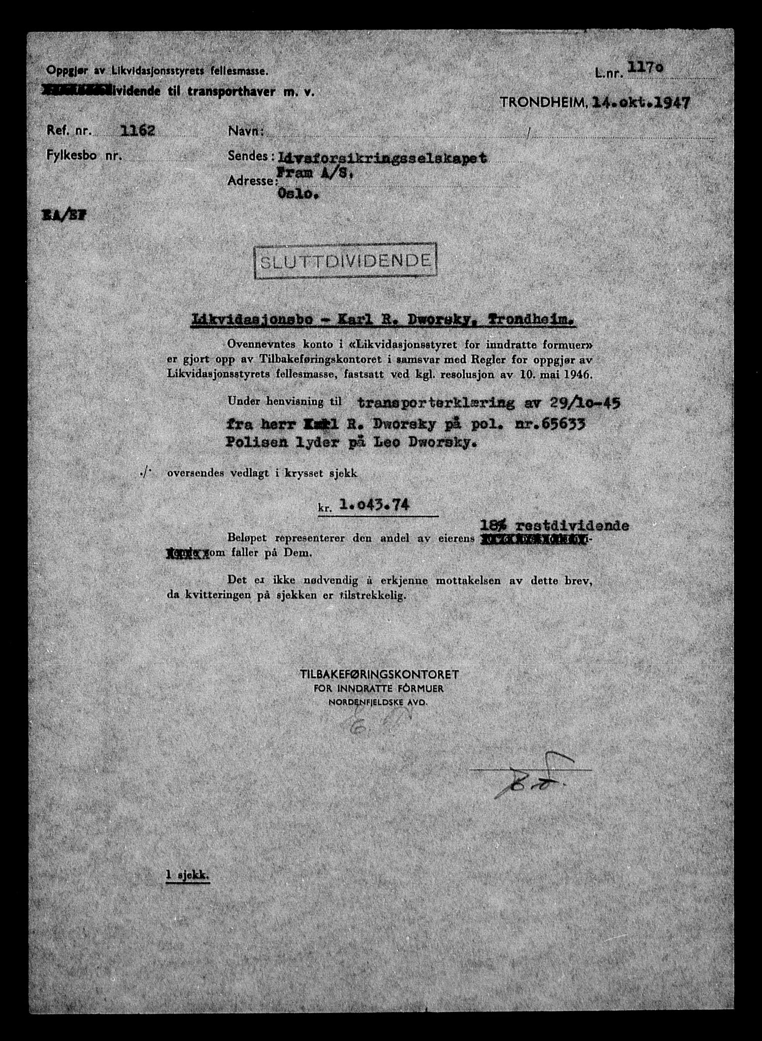 Justisdepartementet, Tilbakeføringskontoret for inndratte formuer, RA/S-1564/H/Hc/Hca/L0894: --, 1945-1947, p. 494