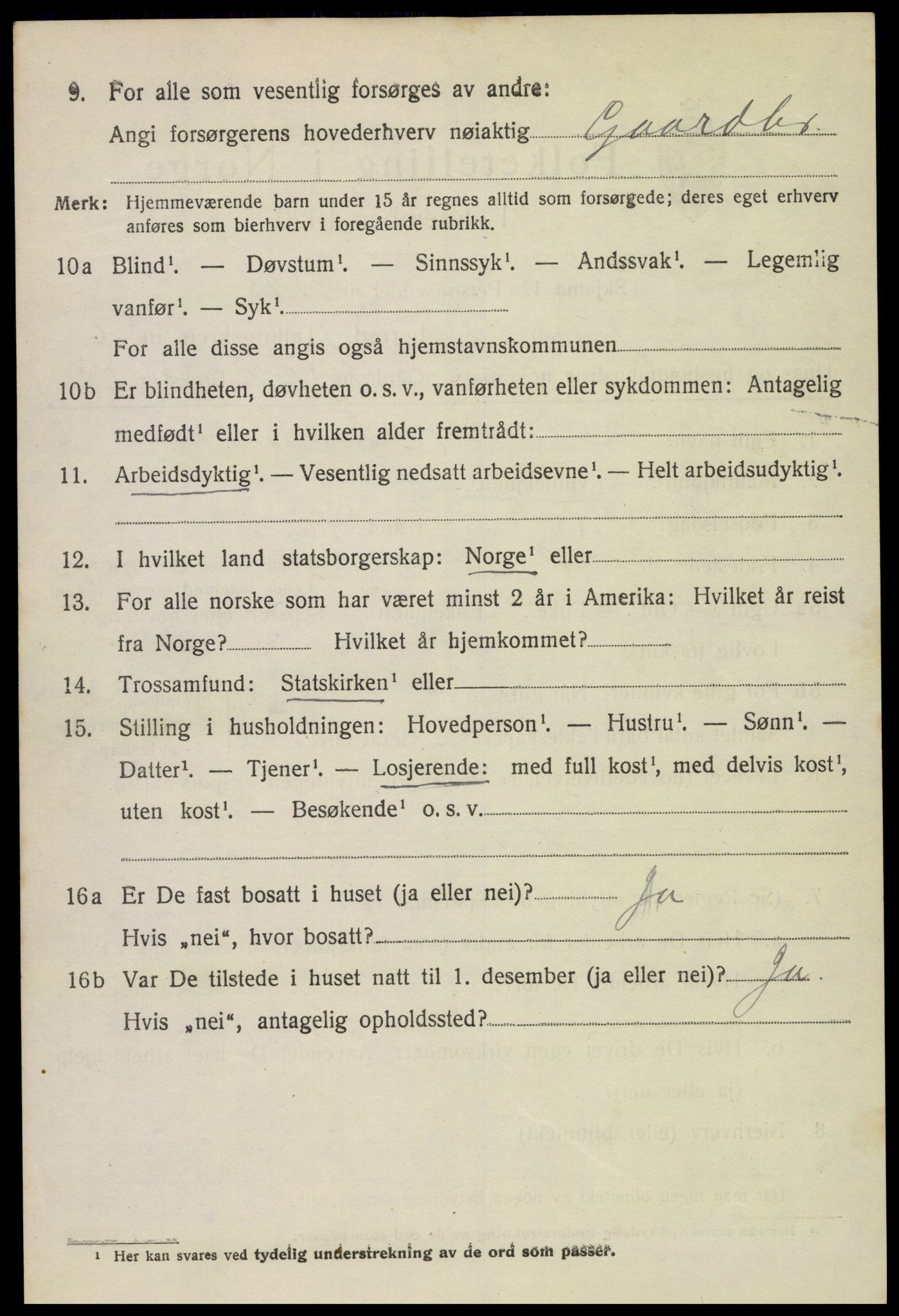 SAKO, 1920 census for Gjerpen, 1920, p. 7903