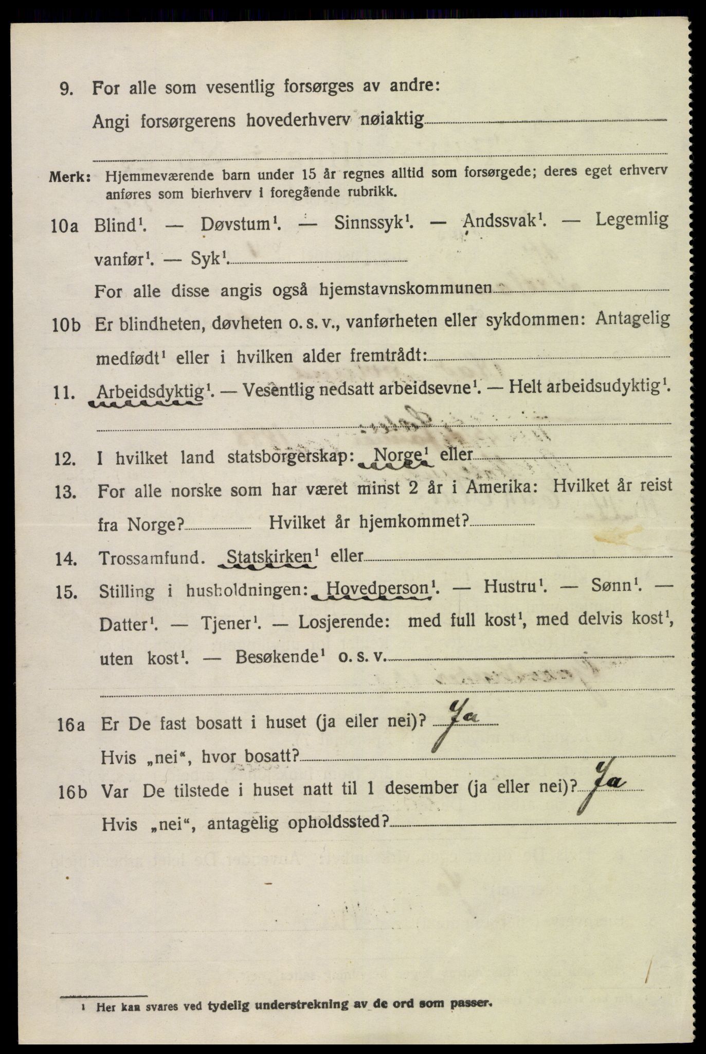 SAK, 1920 census for Froland, 1920, p. 5274