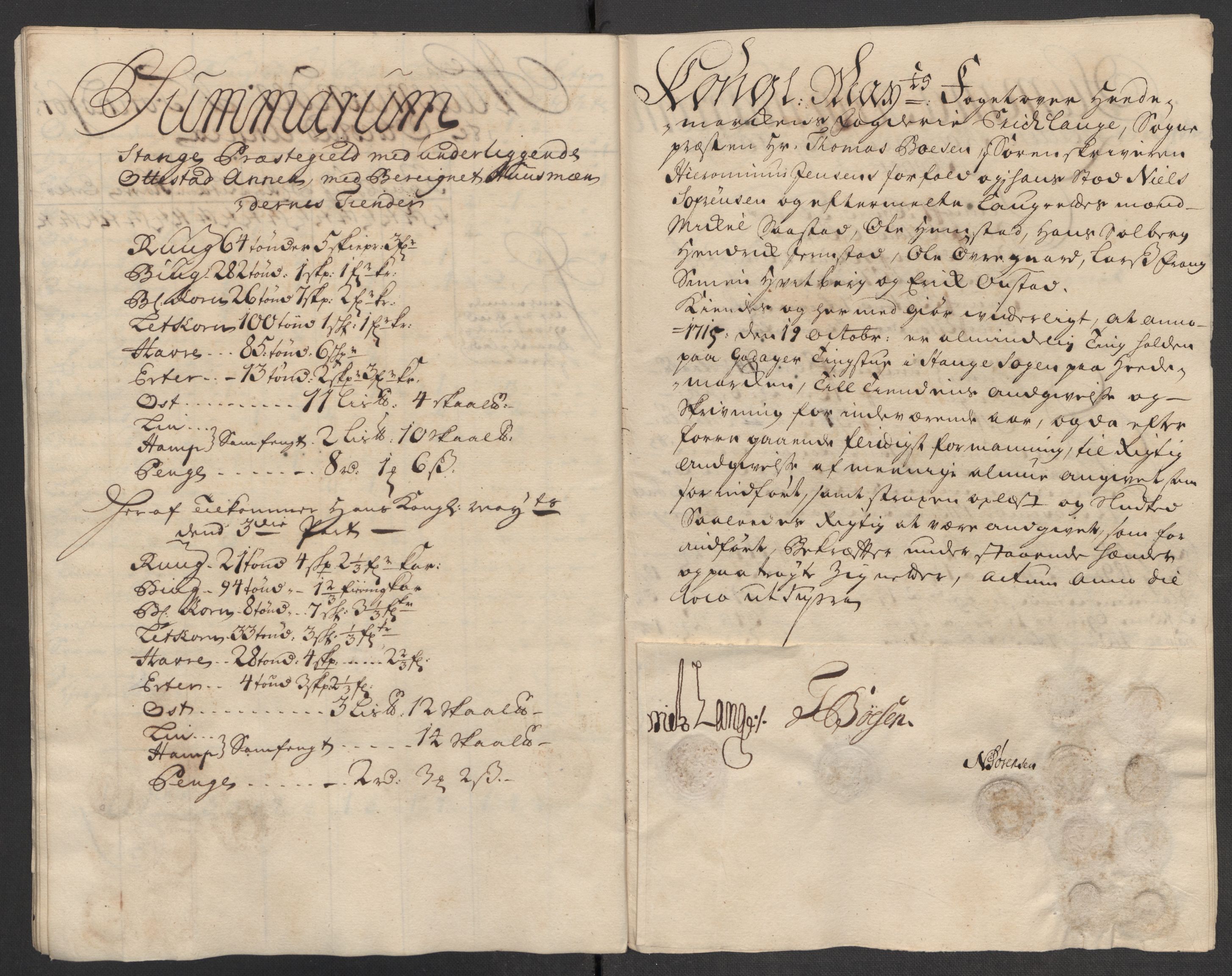 Rentekammeret inntil 1814, Reviderte regnskaper, Fogderegnskap, AV/RA-EA-4092/R16/L1053: Fogderegnskap Hedmark, 1715, p. 325